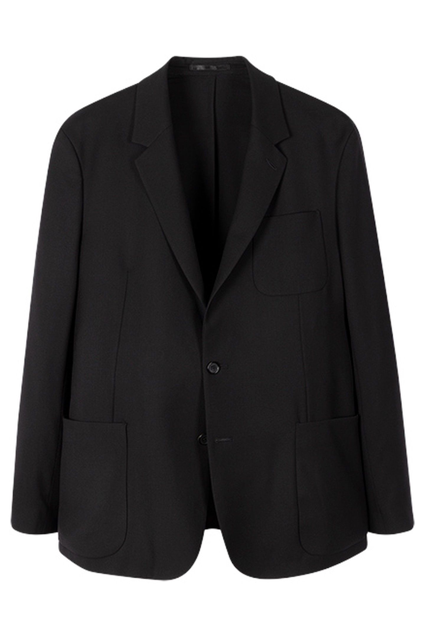 MENS 2 BTN PATCH POCKET JACKET BLACK 4