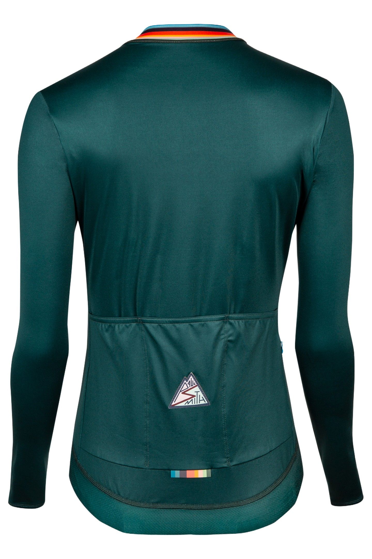 WOMENS CYCLE JERSEY L/S ARTIST STRIPE VERY DARK GREEN 5