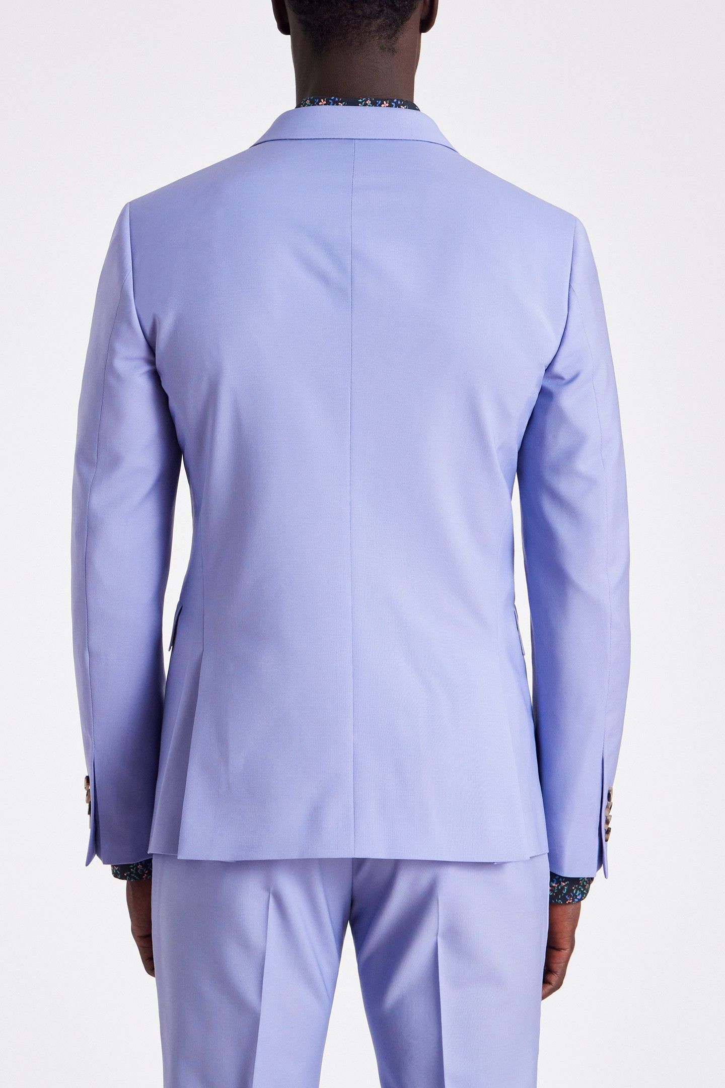 MENS SLIM FIT 2BTN SUIT PURPLE 6