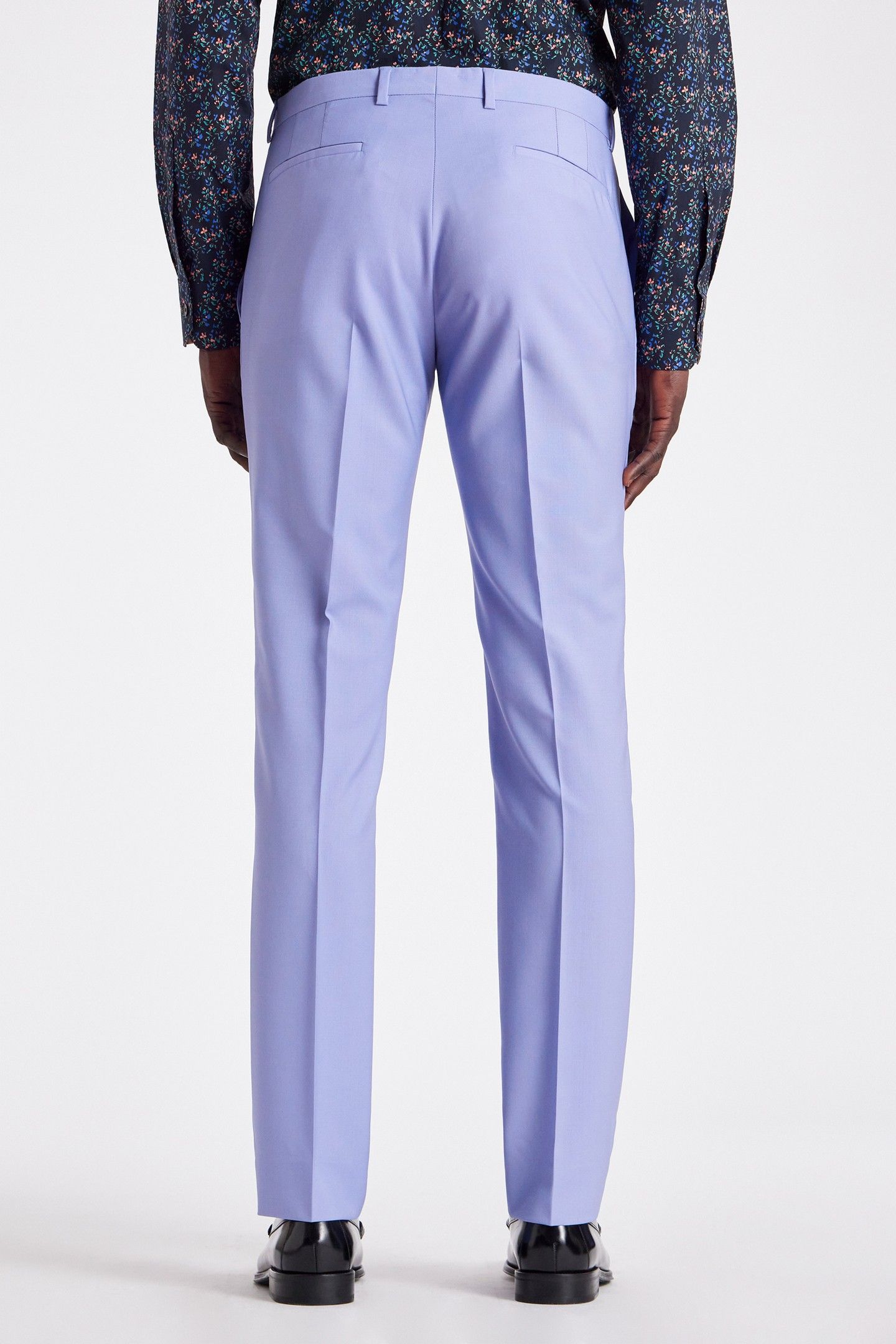 MENS SLIM FIT 2BTN SUIT PURPLE 4