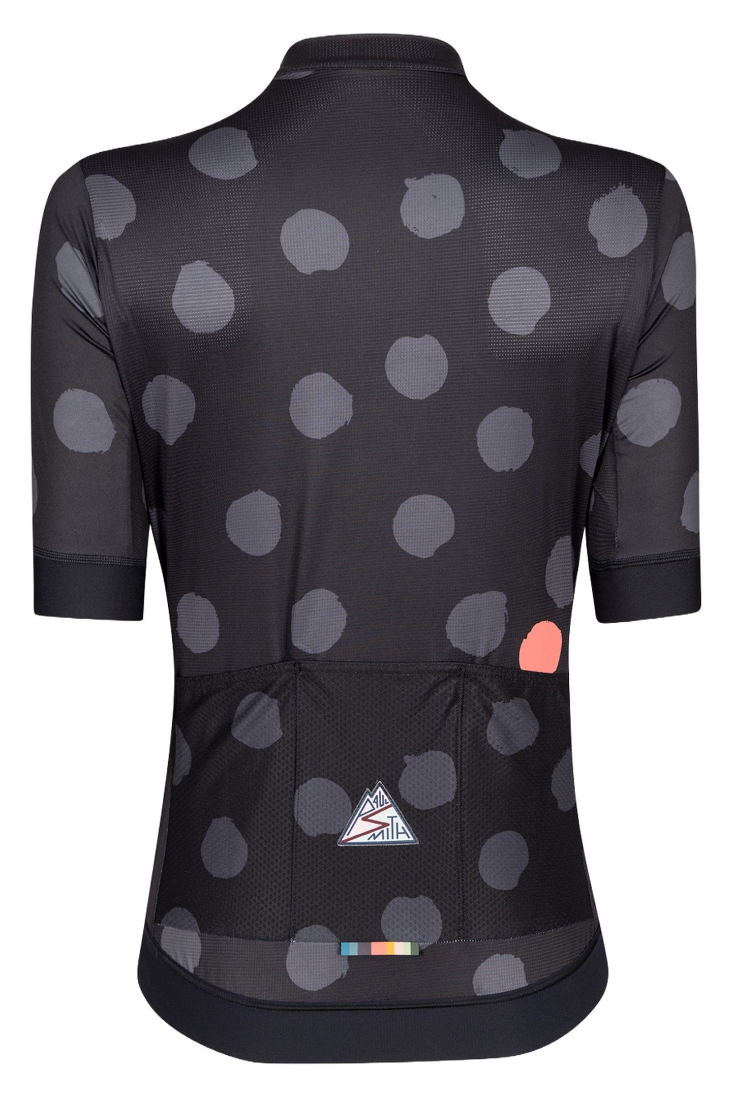 WOMENS CYCLE JERSEY S/S POLKA BLACK 2