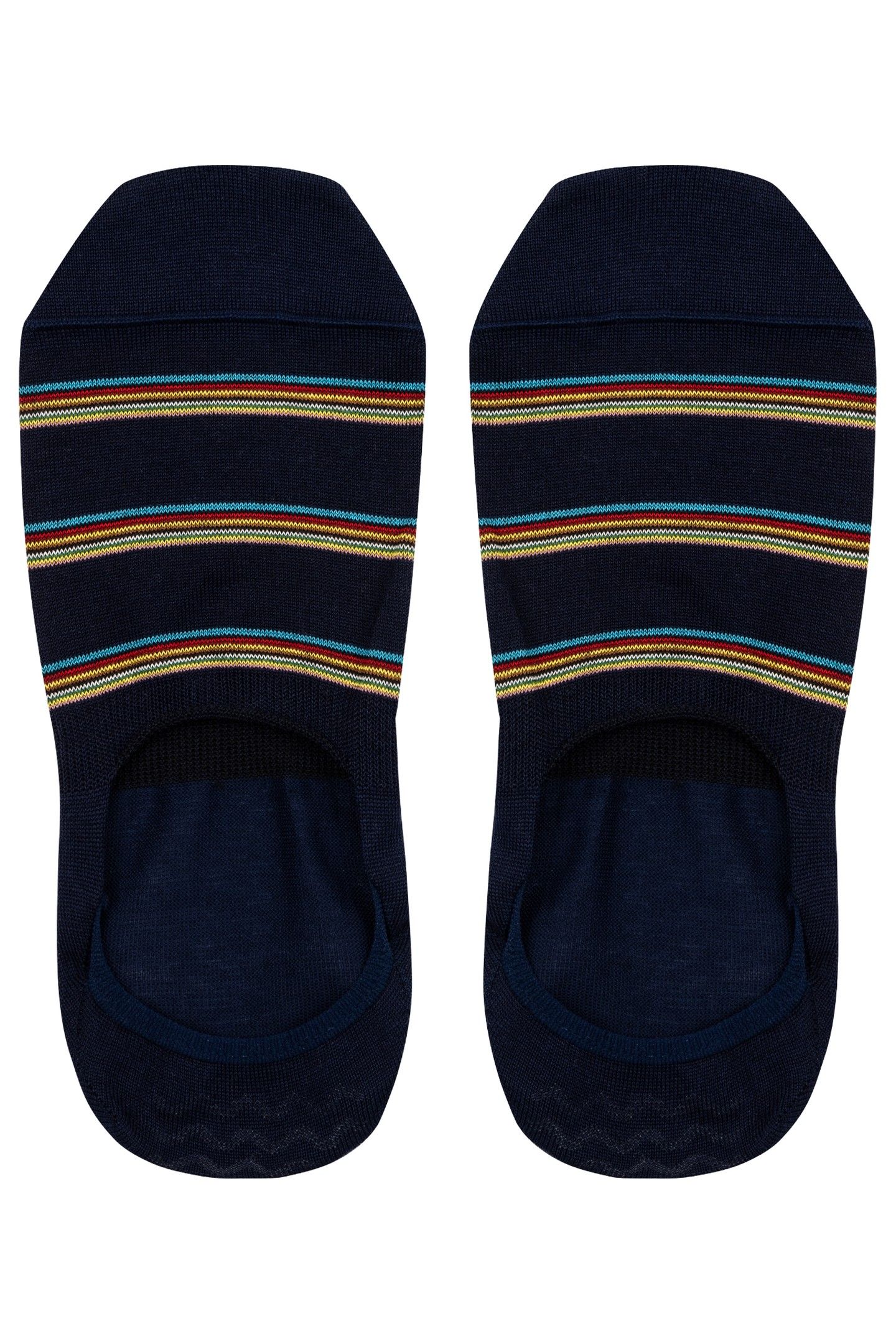 MEN SOCK SIG BLK NO SHOW NAVY 2