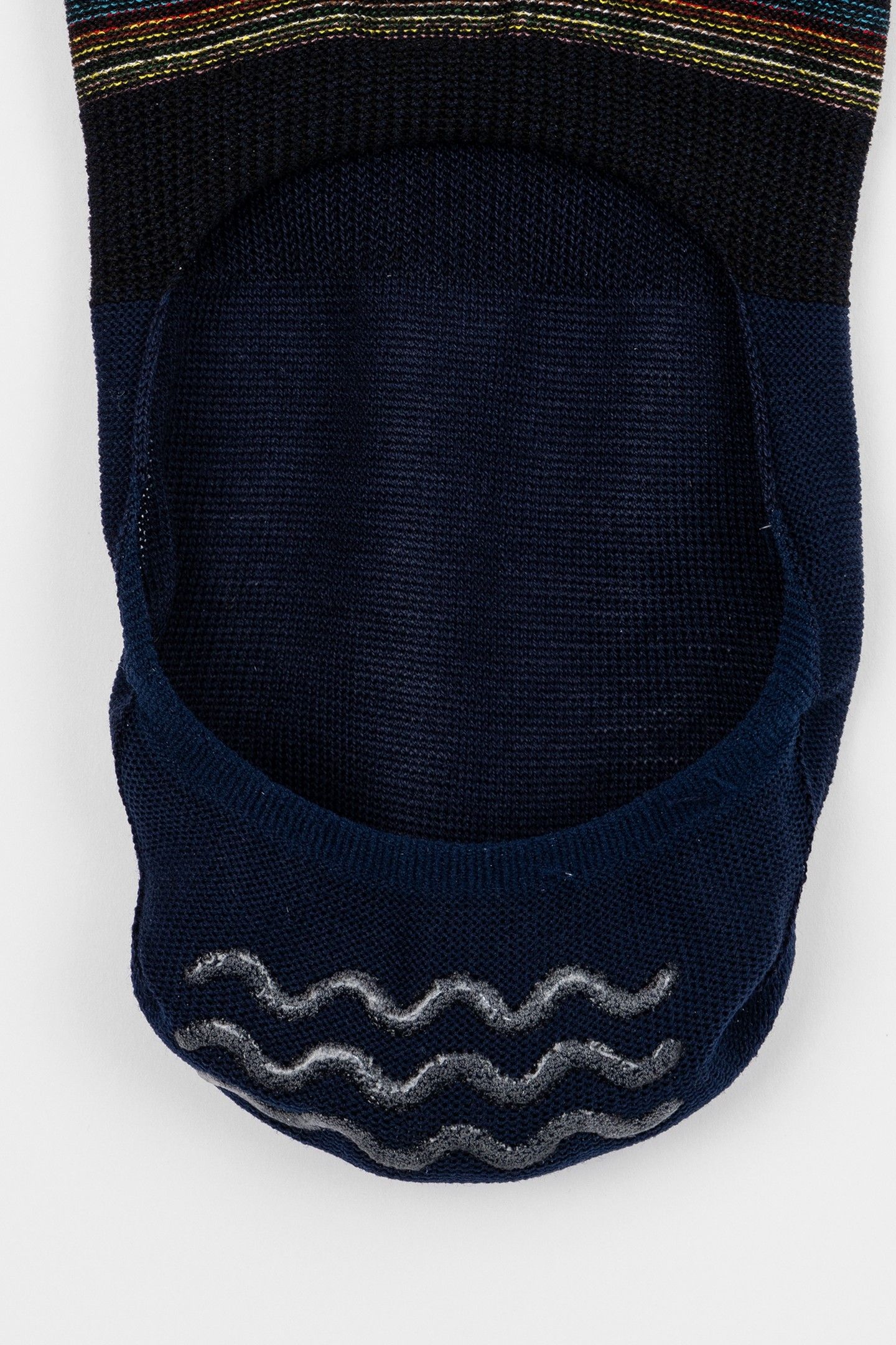 MEN SOCK SIG BLK NO SHOW NAVY 5