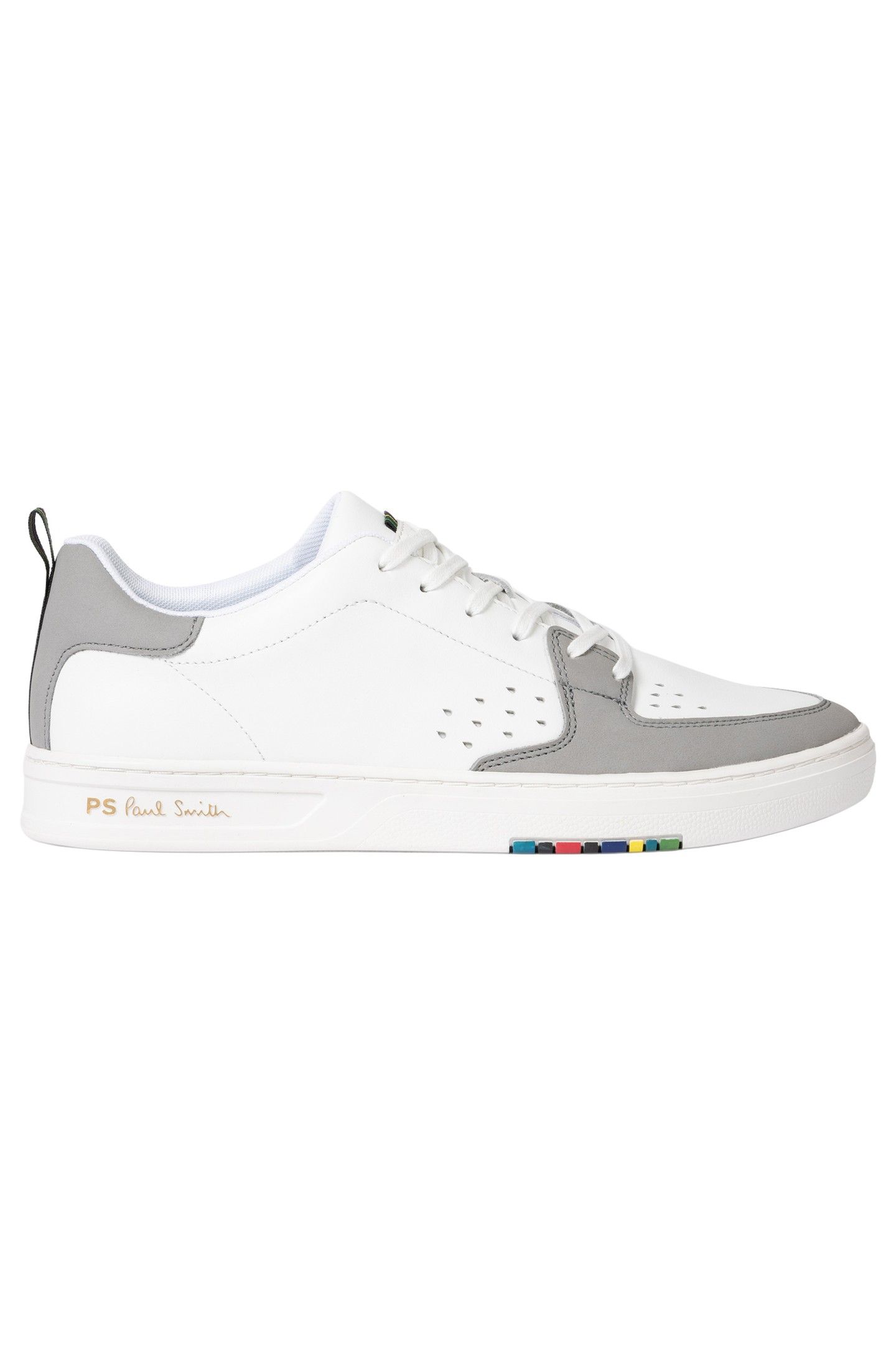MENS SHOE COSMO WHITE GREY TOE WHITE 1