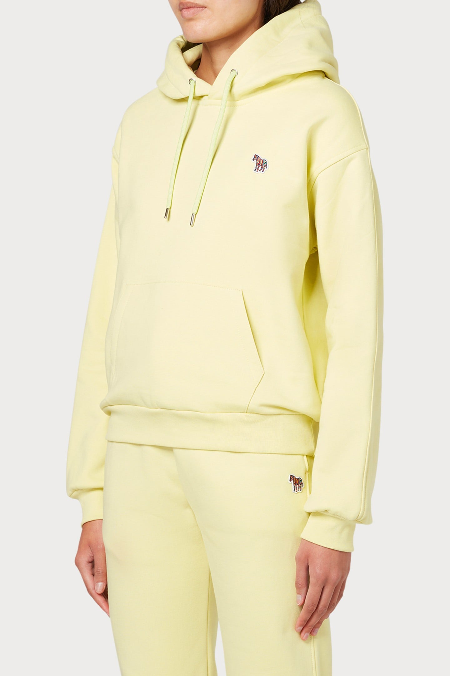WOMENS ZEBRA HOODY YELLOW 3