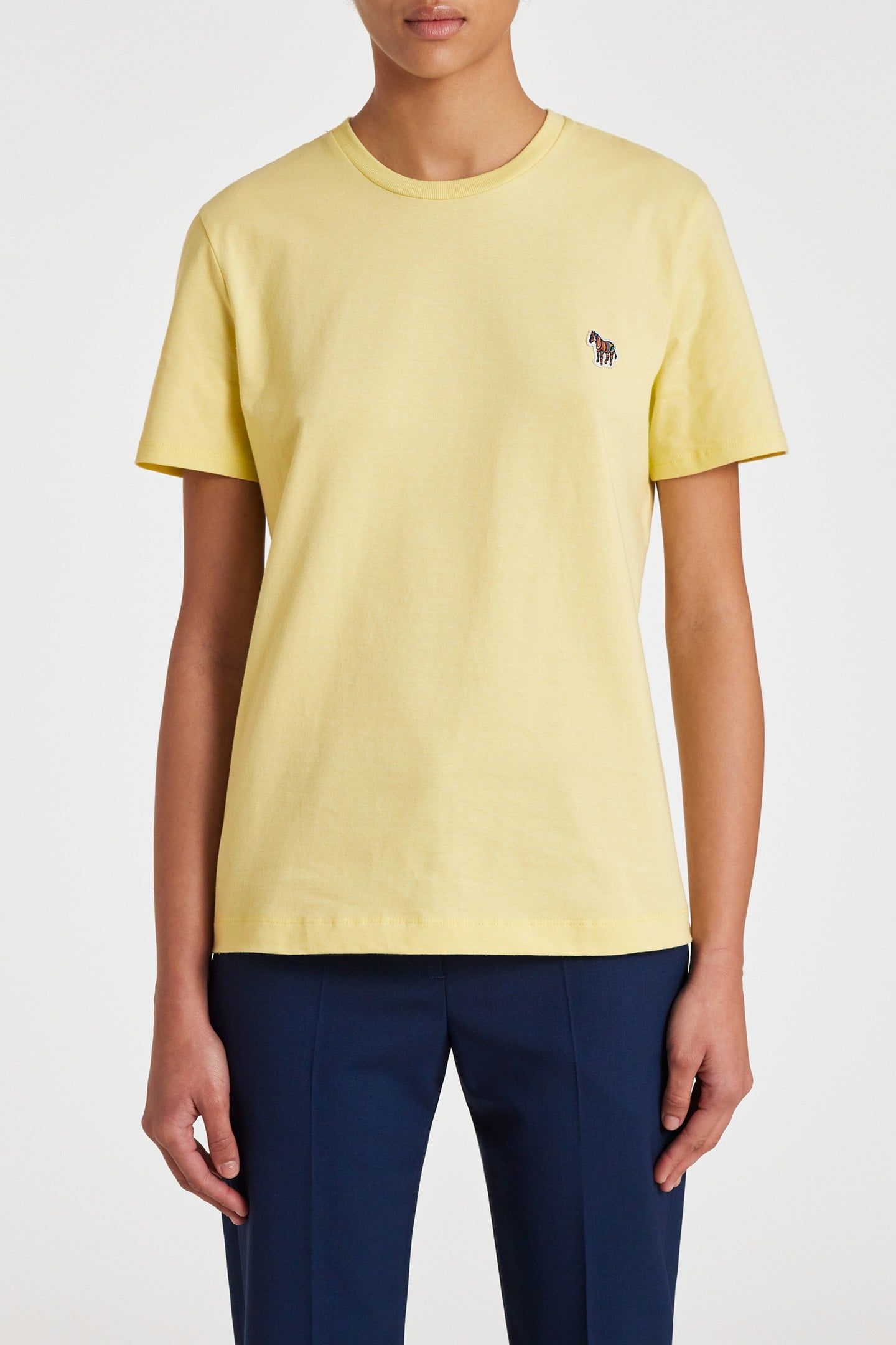 WOMENS ZEBRA T-SHIRT YELLOW 1