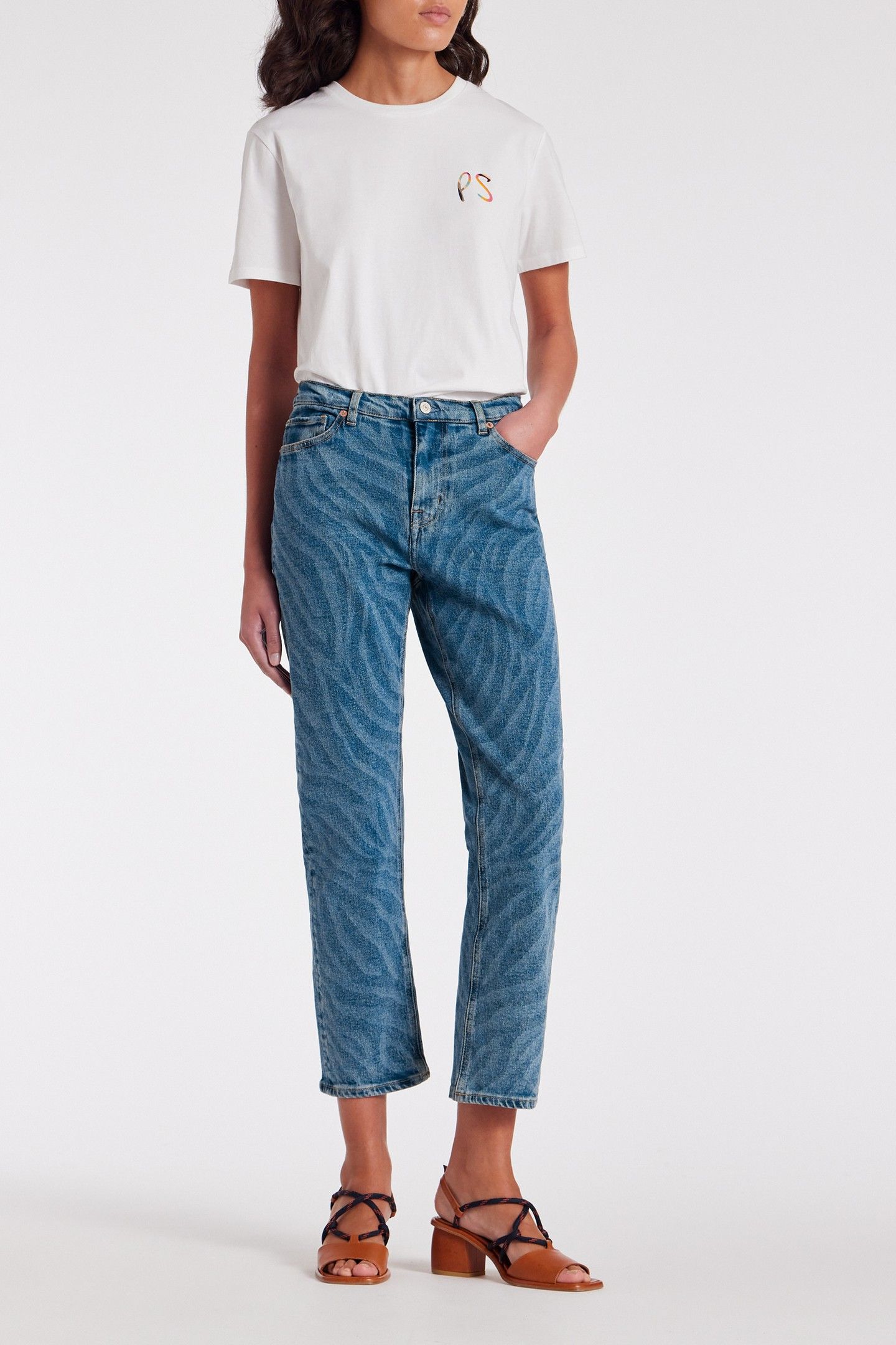 WOMENS STRAIGHT FIT JEAN PRINTED 3