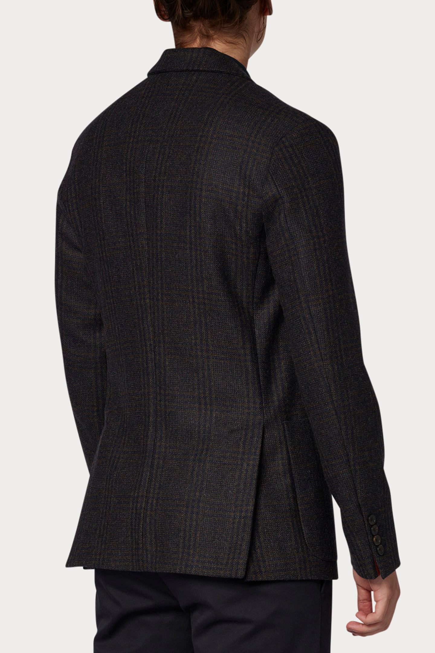 MENS 2 BUTTON JACKET BROWN 2