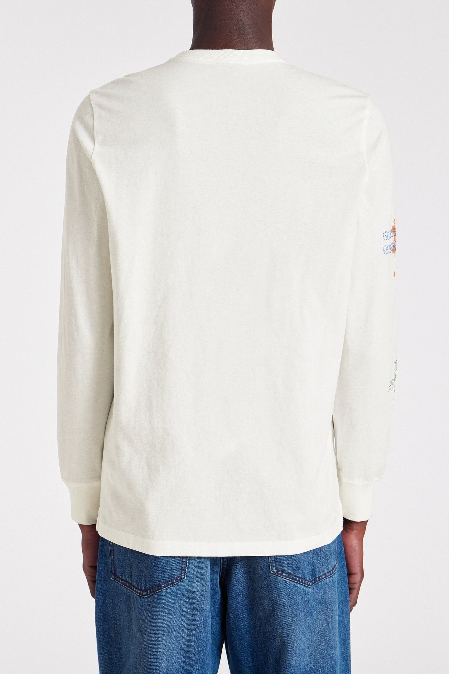MENS CN LS TSHIRT EYES IN THE SKY OFF WHITE 2