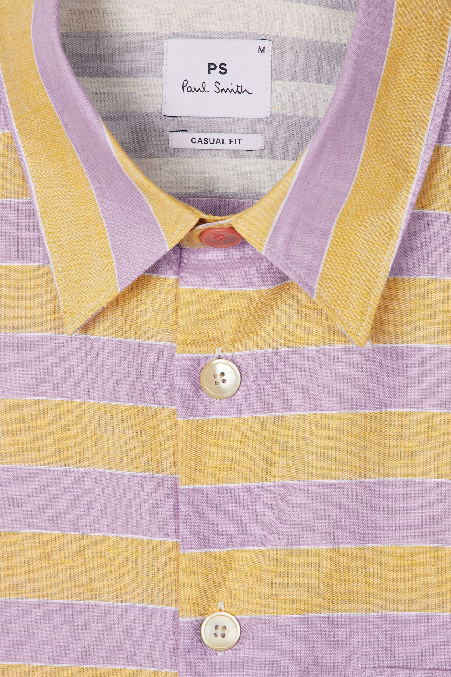 MENS SS CASUAL FIT SHIRT LEMON YELLOW 5