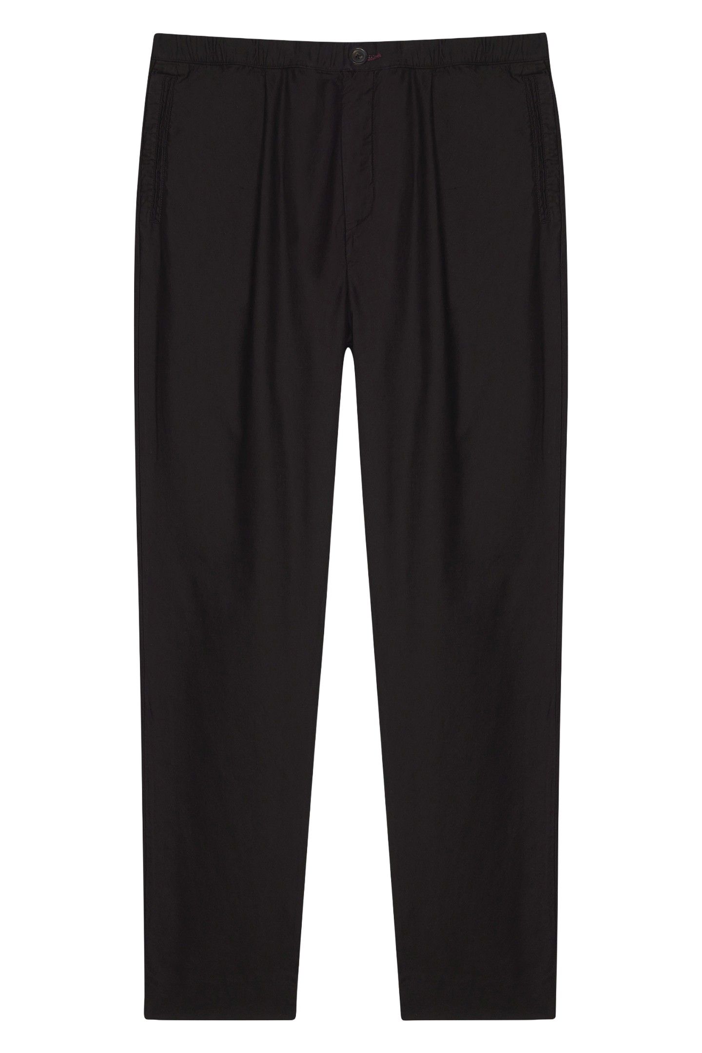 MENS PLEATED TROUSER BLACK 3