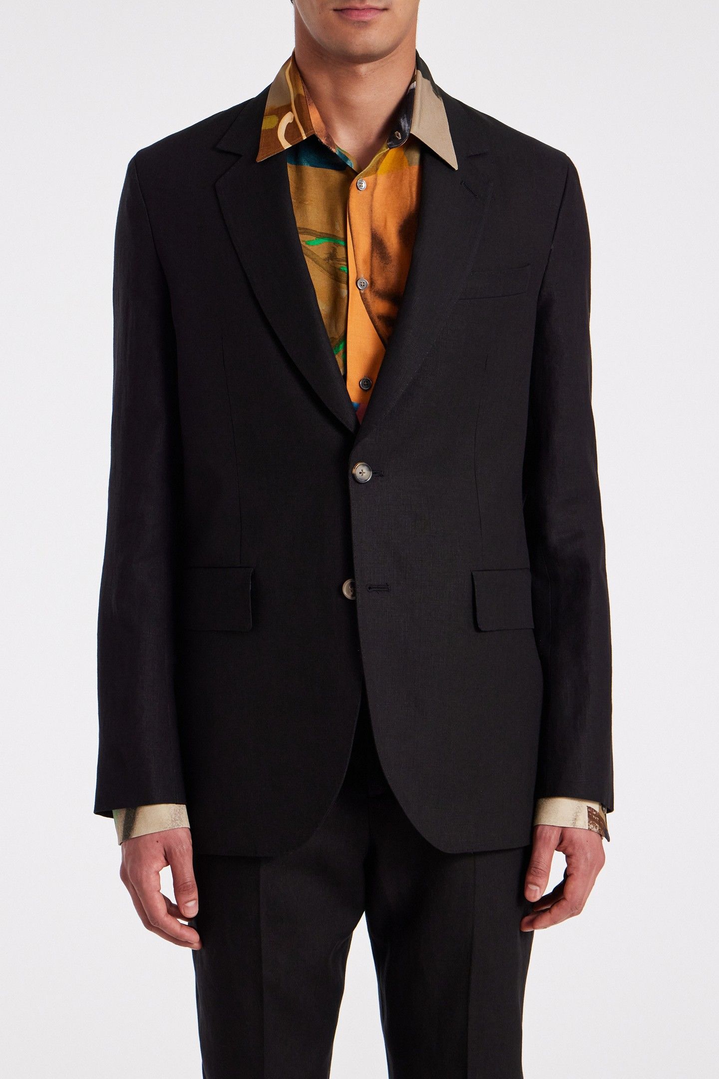 MENS 2 BUTTON JACKET BLACK 1