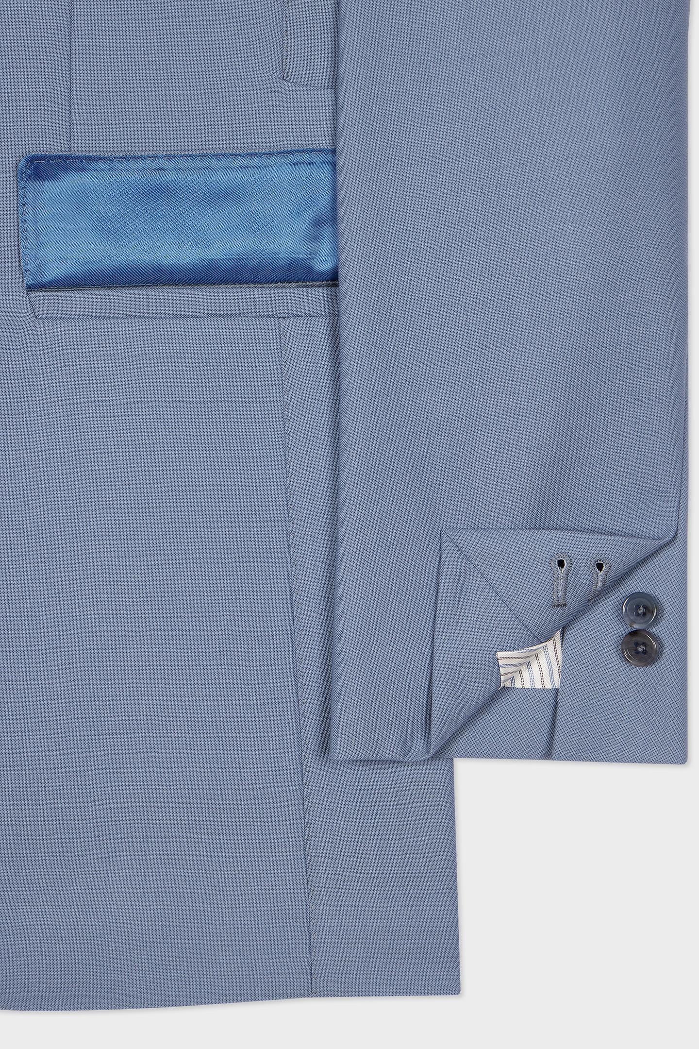 MENS 2 BUTTON JACKET PETROL BLUE 6