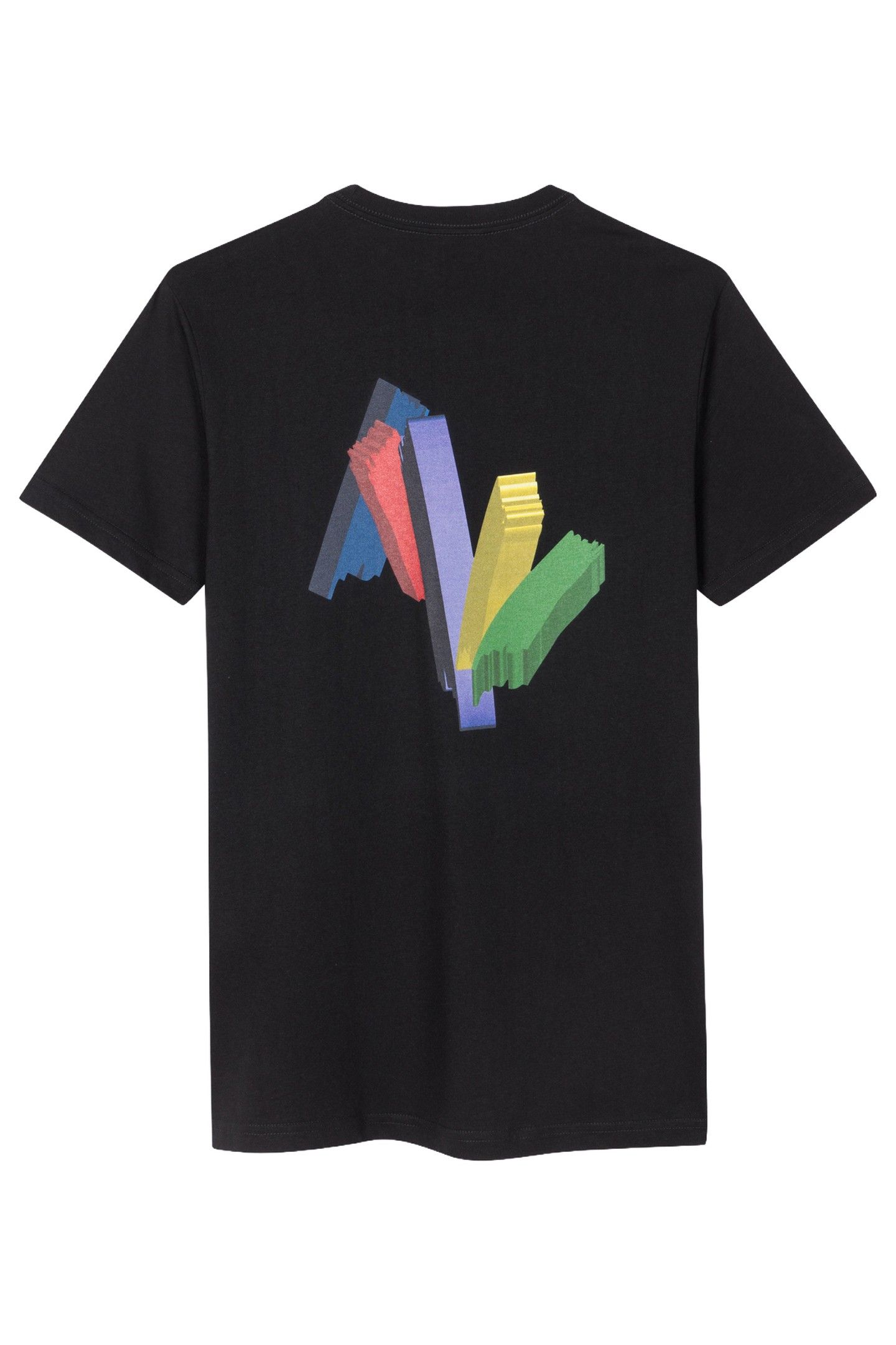 MENS SLIM FIT T SHIRT PS70 BLACK 2