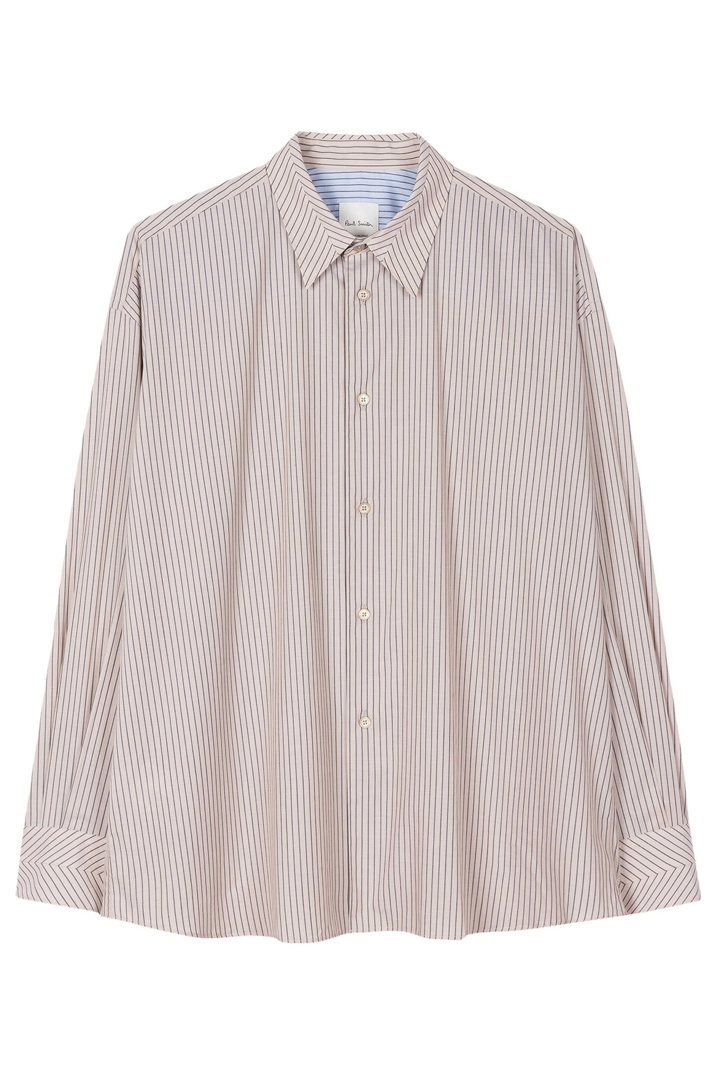 MENS S/C OVERSIZED SHIRT LIGHT BEIGE 5