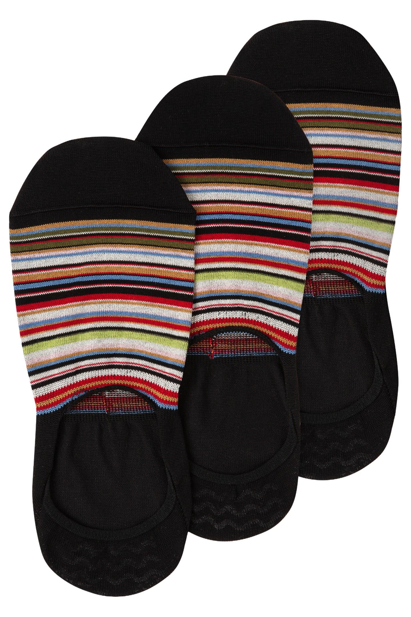 MEN SOCK SIGNATR NS 3 PCK MULTI COLOURED 1