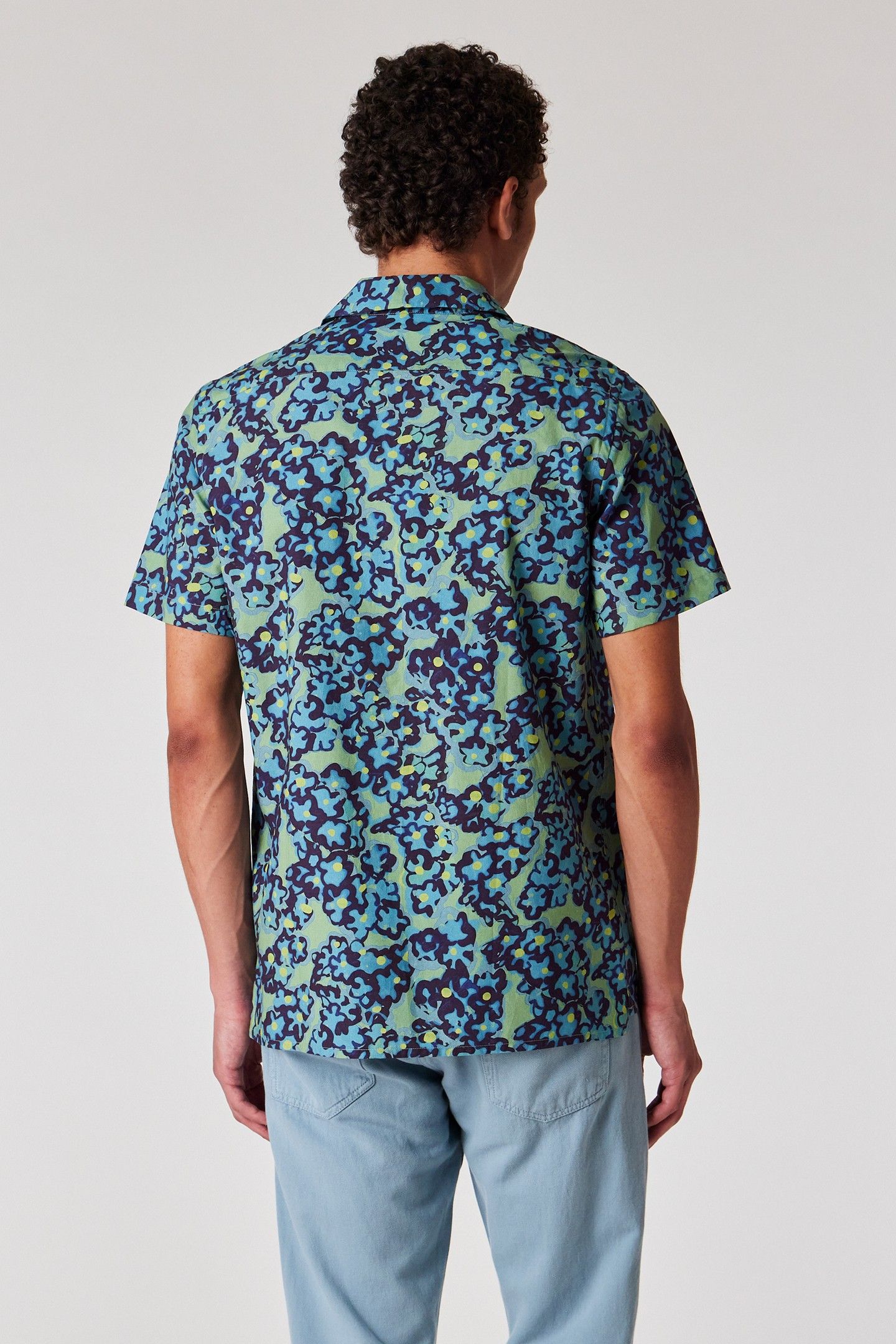 MENS SS REGULAR FIT SHIRT LT GREYISH GREEN 2