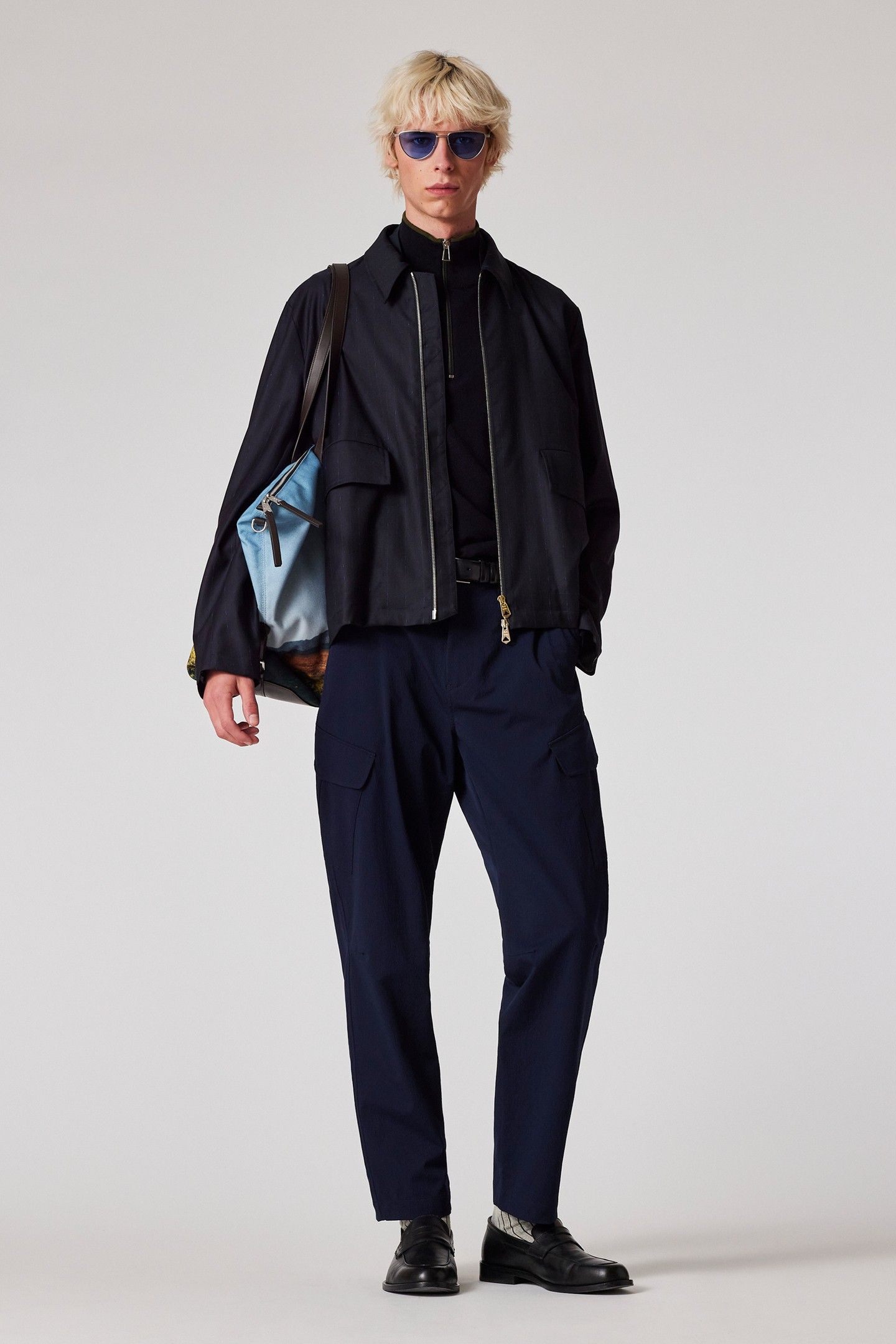 MENS CARGO TROUSER NAVY 3