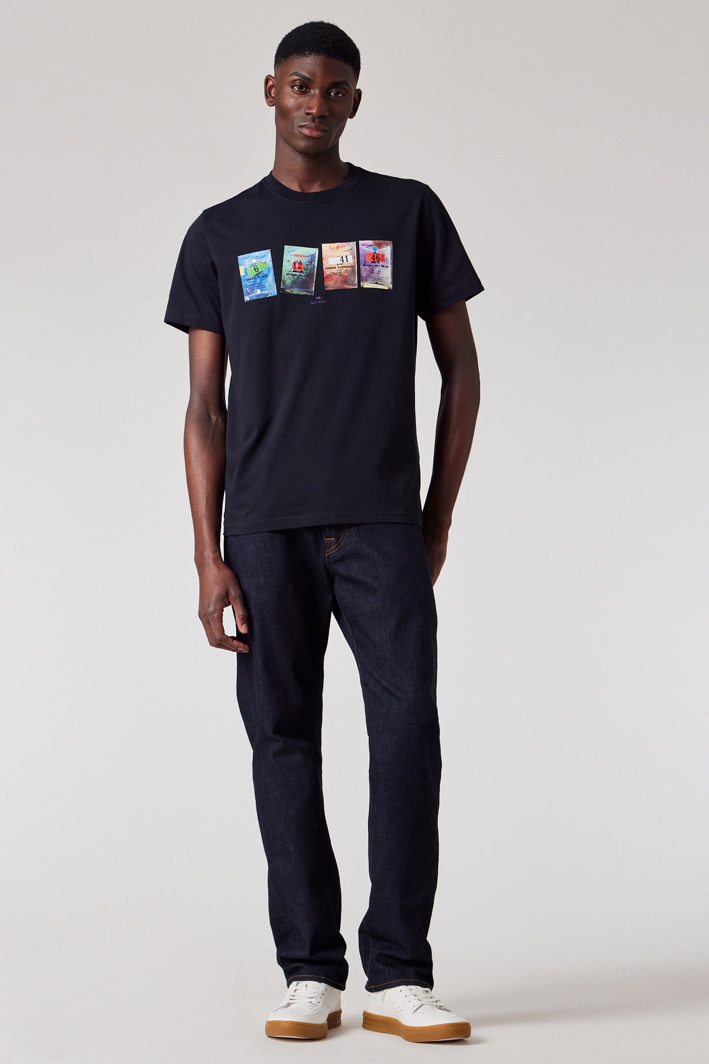 MENS REG FIT SS T SHIRT SEEDS VERY DARK NAVY 3