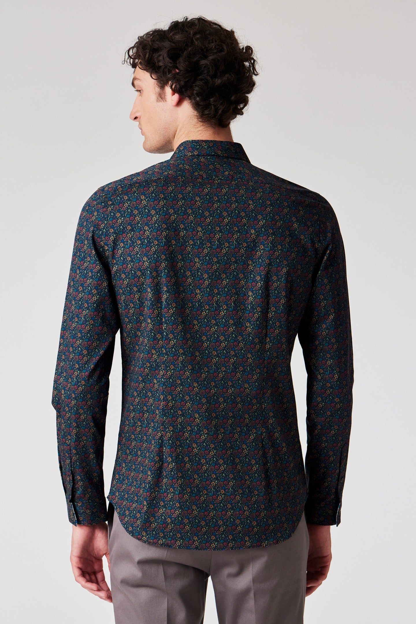 MENS SLIM FIT SHIRT VERY DARK NAVY 2