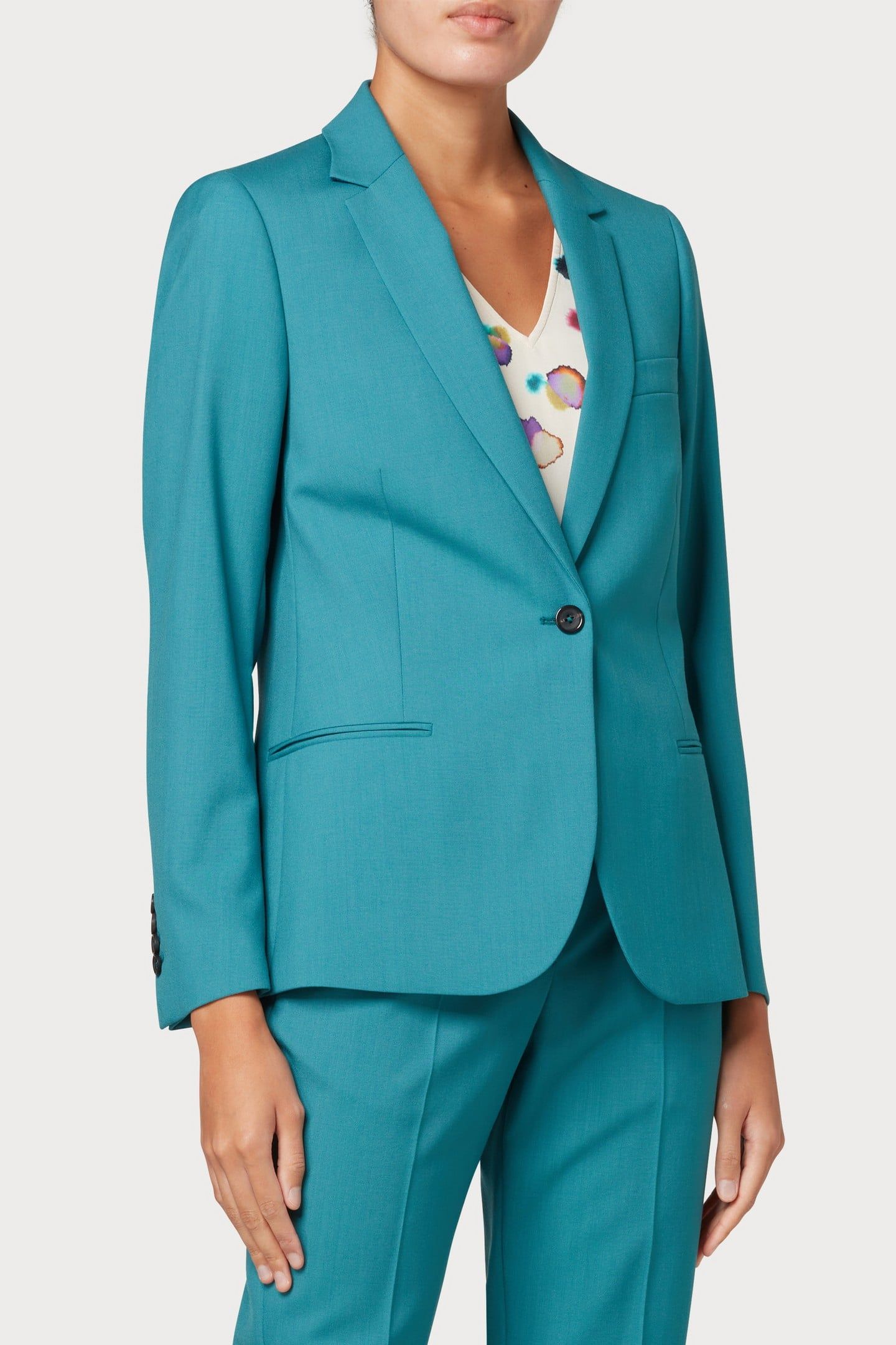 WOMENS JACKET PETROL GREEN 1