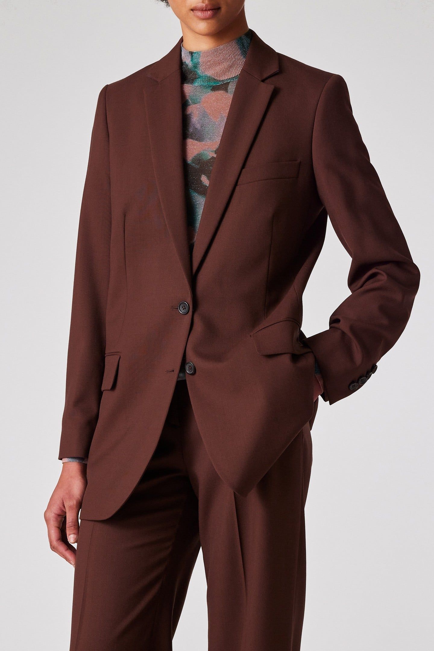 WOMENS JACKET DARK BROWN 1