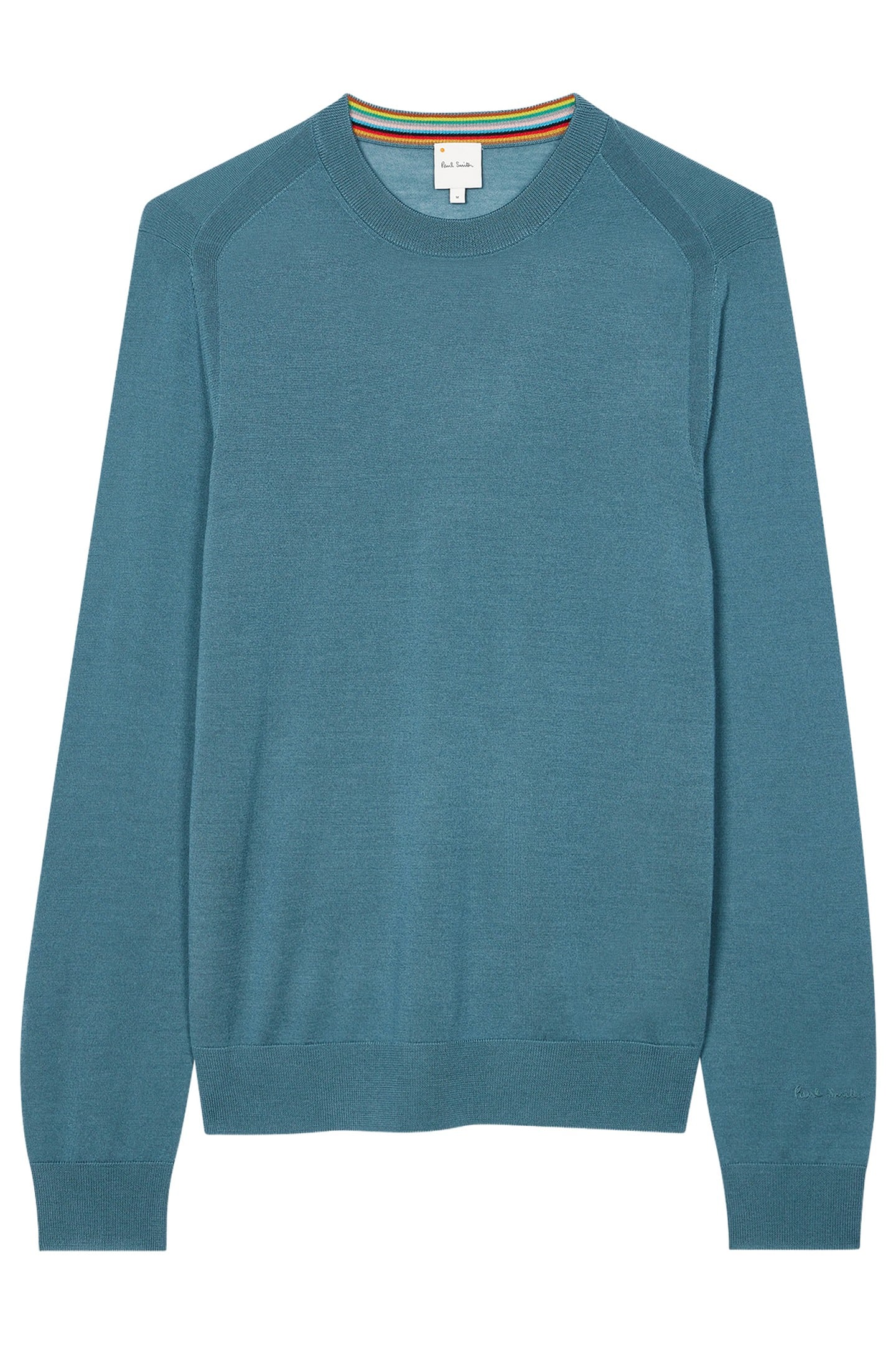 MENS SWEATER CREW NECK PETROL GREEN 7