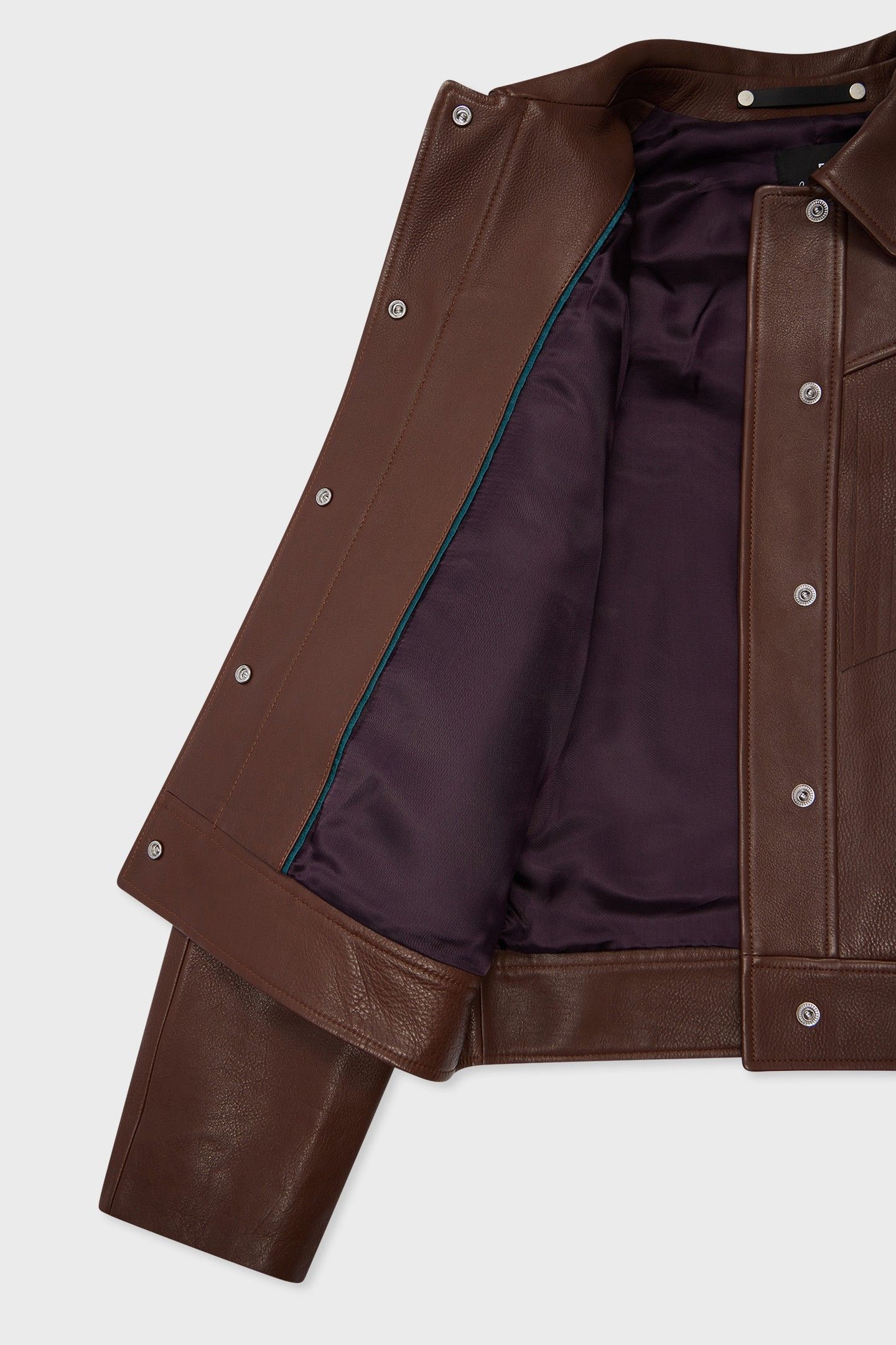 WOMENS JACKET LEATHER DARK BROWN 9