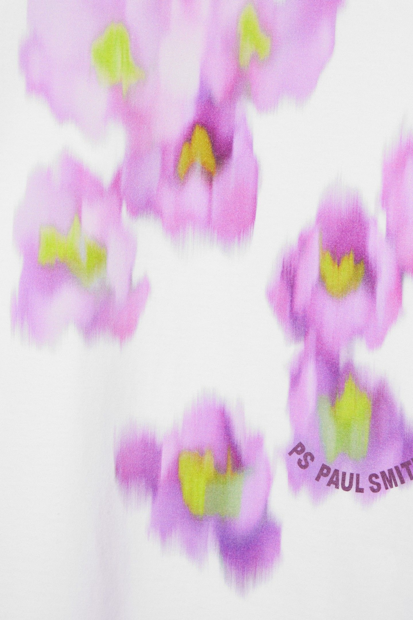 WOMENS FLORAL & LOGO T-SHIRT WHITE 5
