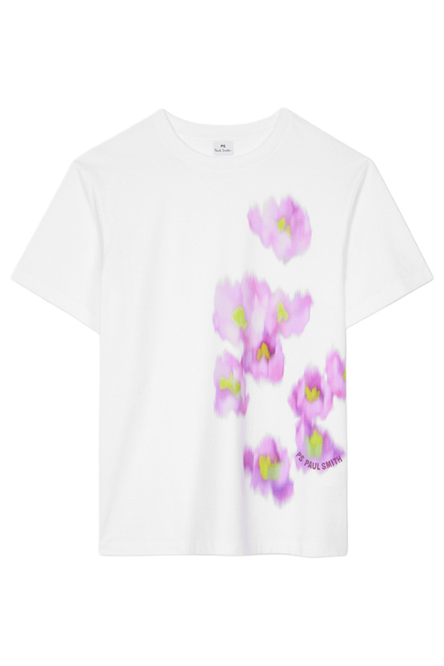 WOMENS FLORAL & LOGO T-SHIRT WHITE 4