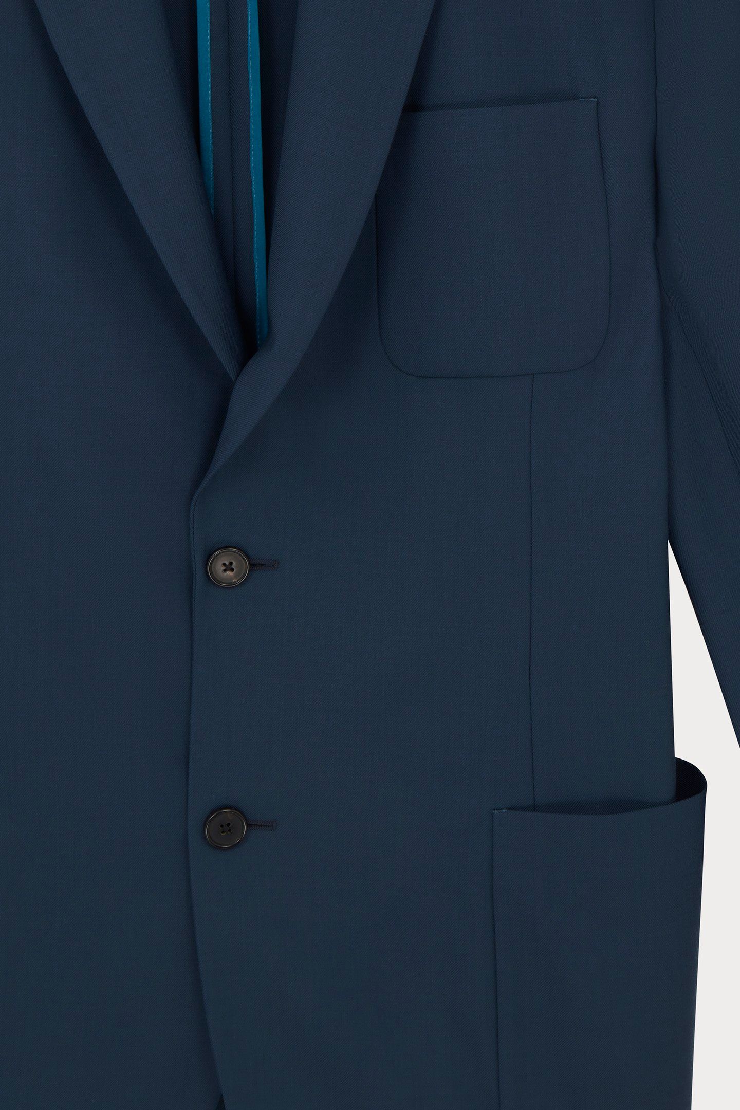MENS 2 BUTTON JACKET PETROL GREEN 3