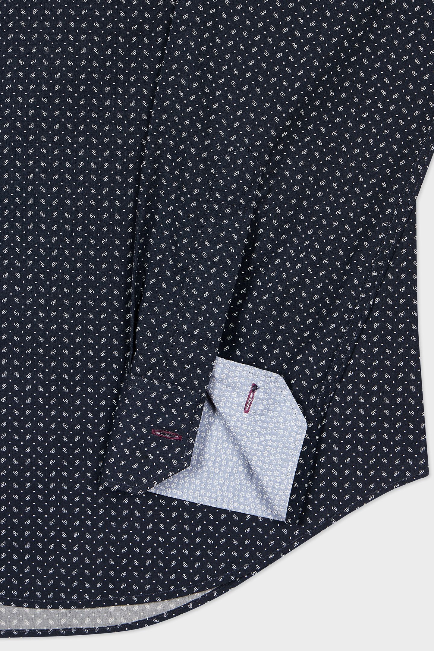 MENS S/C TAILORED FIT SHIRT VERY DARK NAVY 5