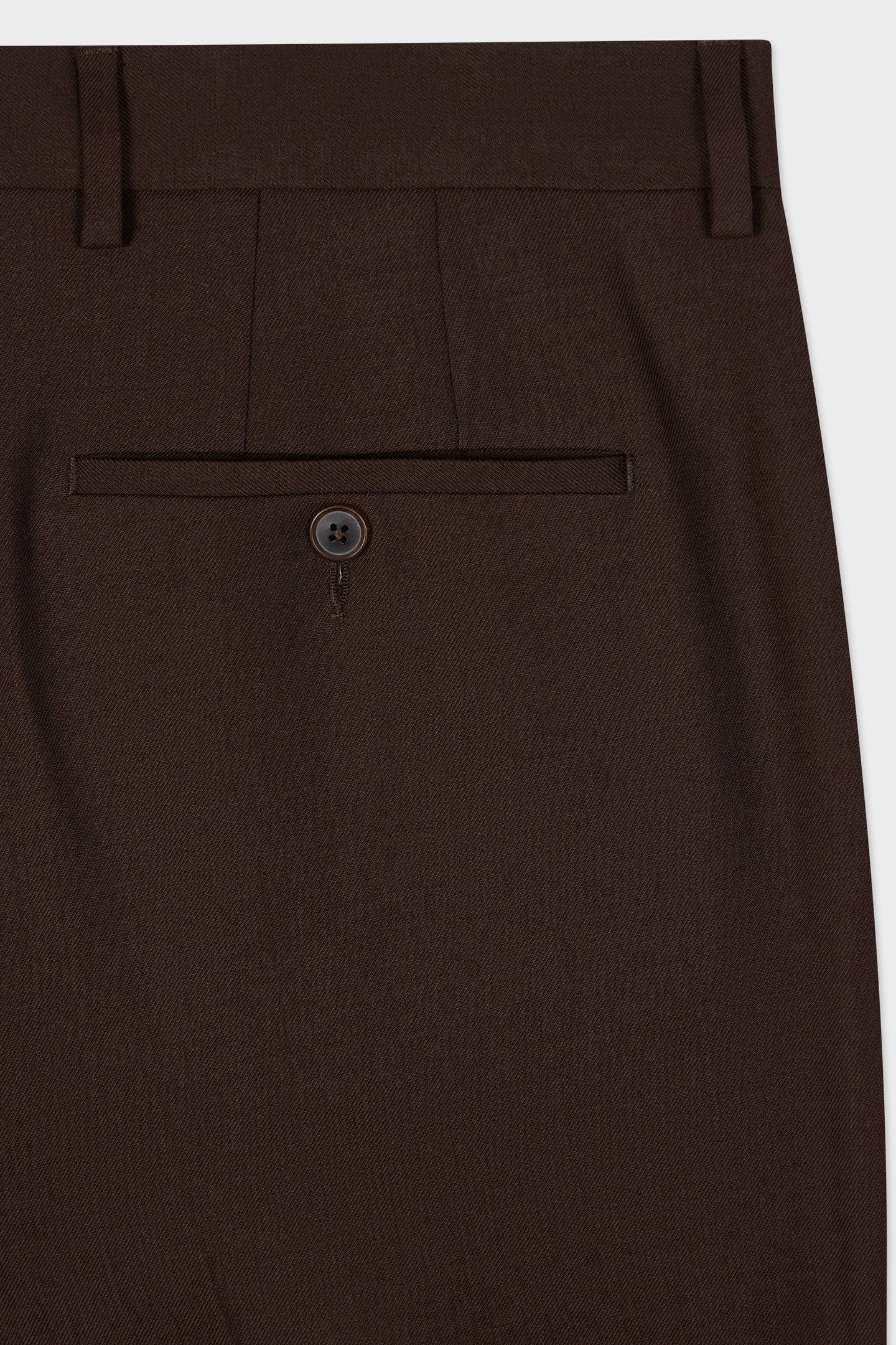 MENS TAILORED FIT 2 BUTTON SUIT DARK BROWN 10