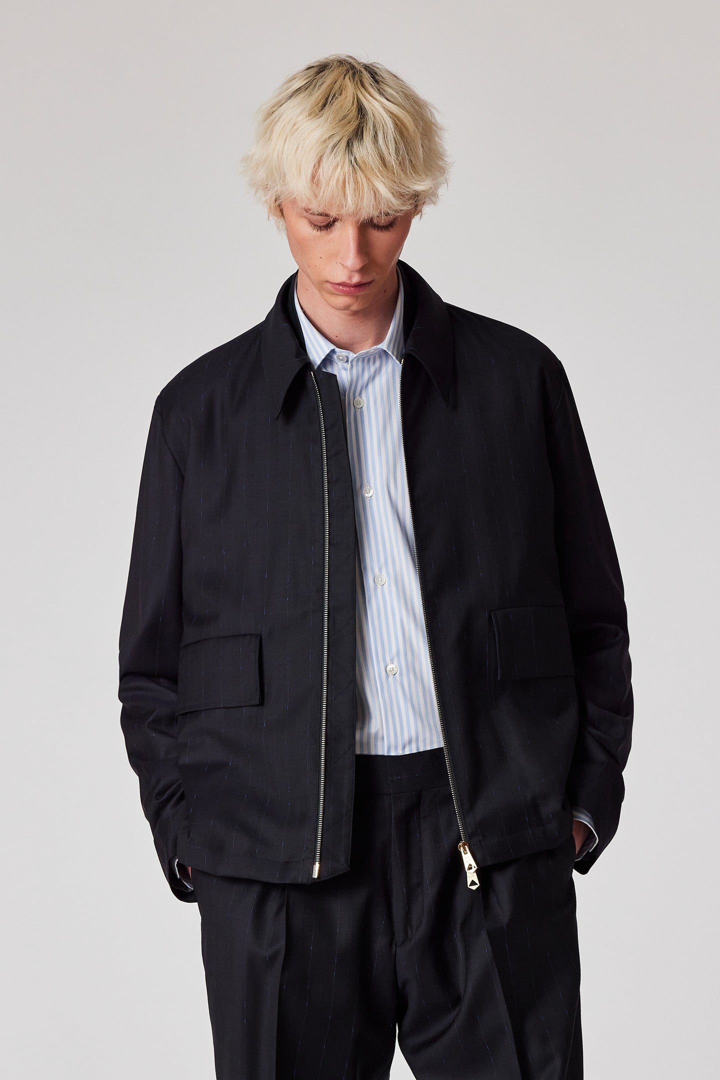 MENS REGULAR FIT JACKET VERY DARK NAVY 1