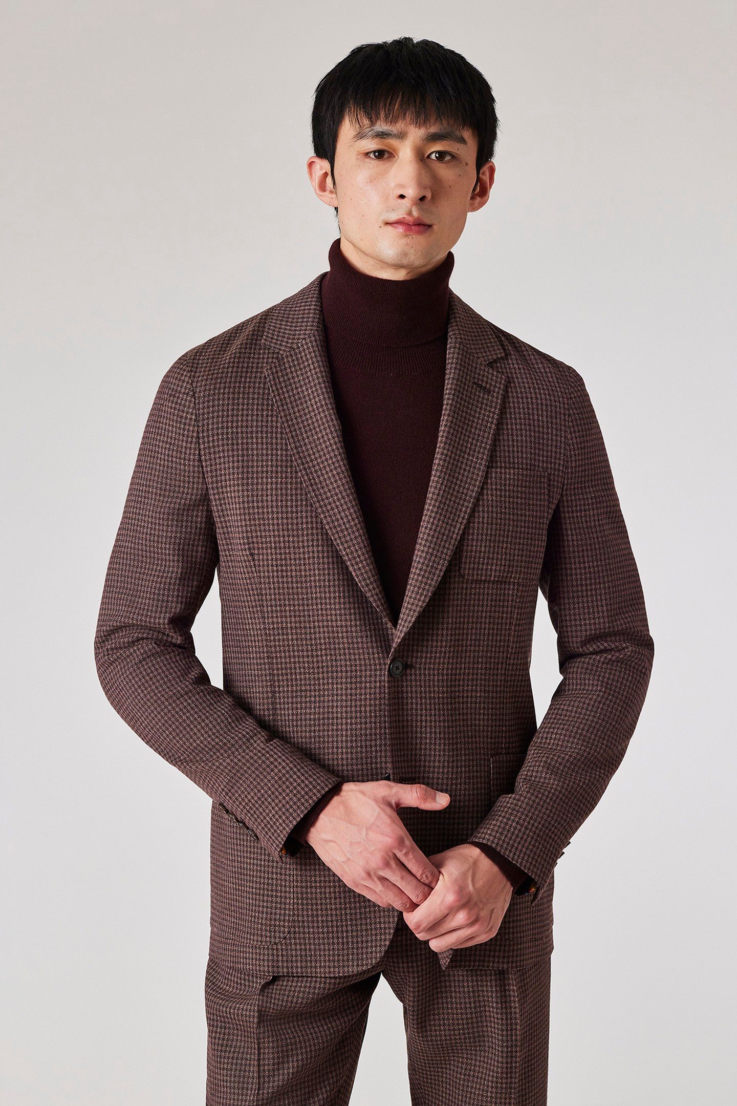 MENS 2 BUTTON JACKET MAUVE 1