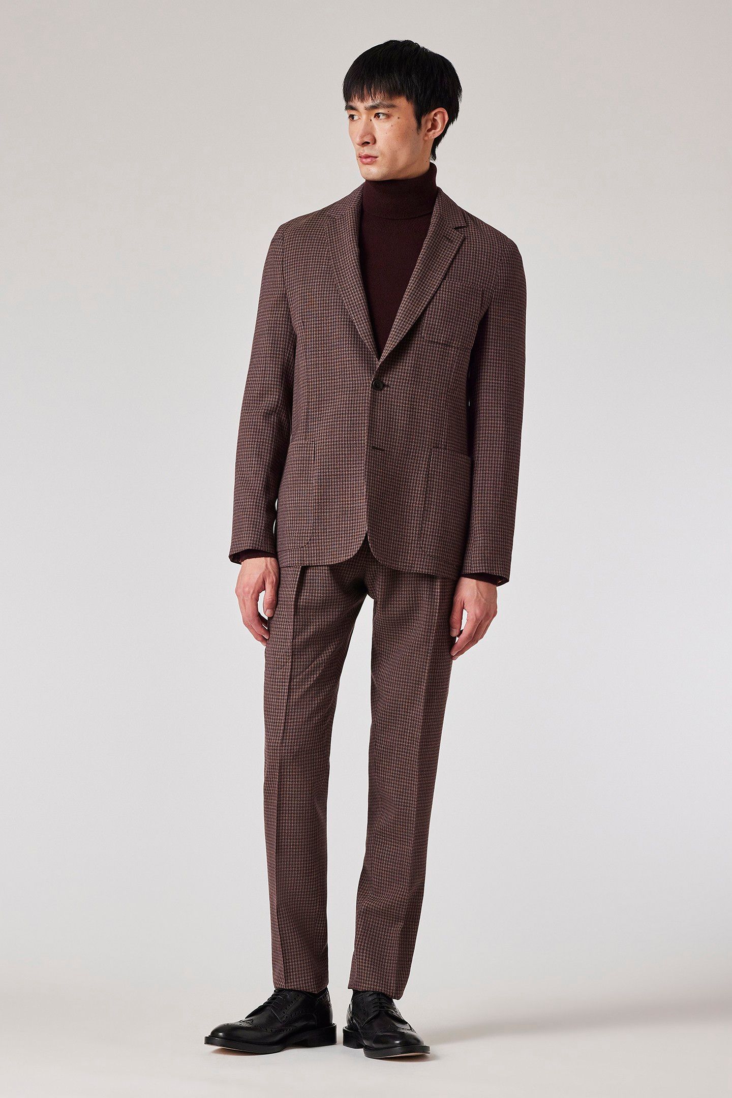 MENS 2 BUTTON JACKET MAUVE 3