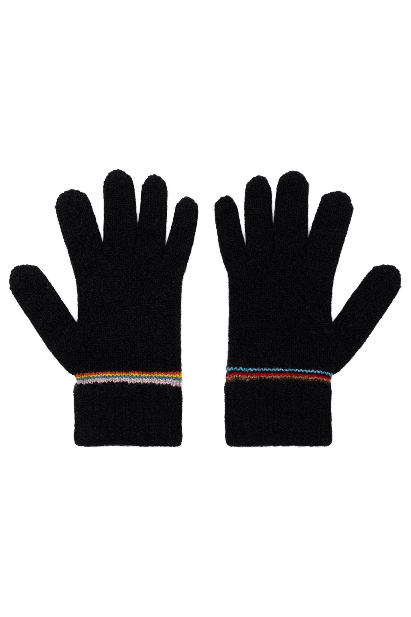 MEN GLOVE SIG BLOCK STRPE BLACK 3