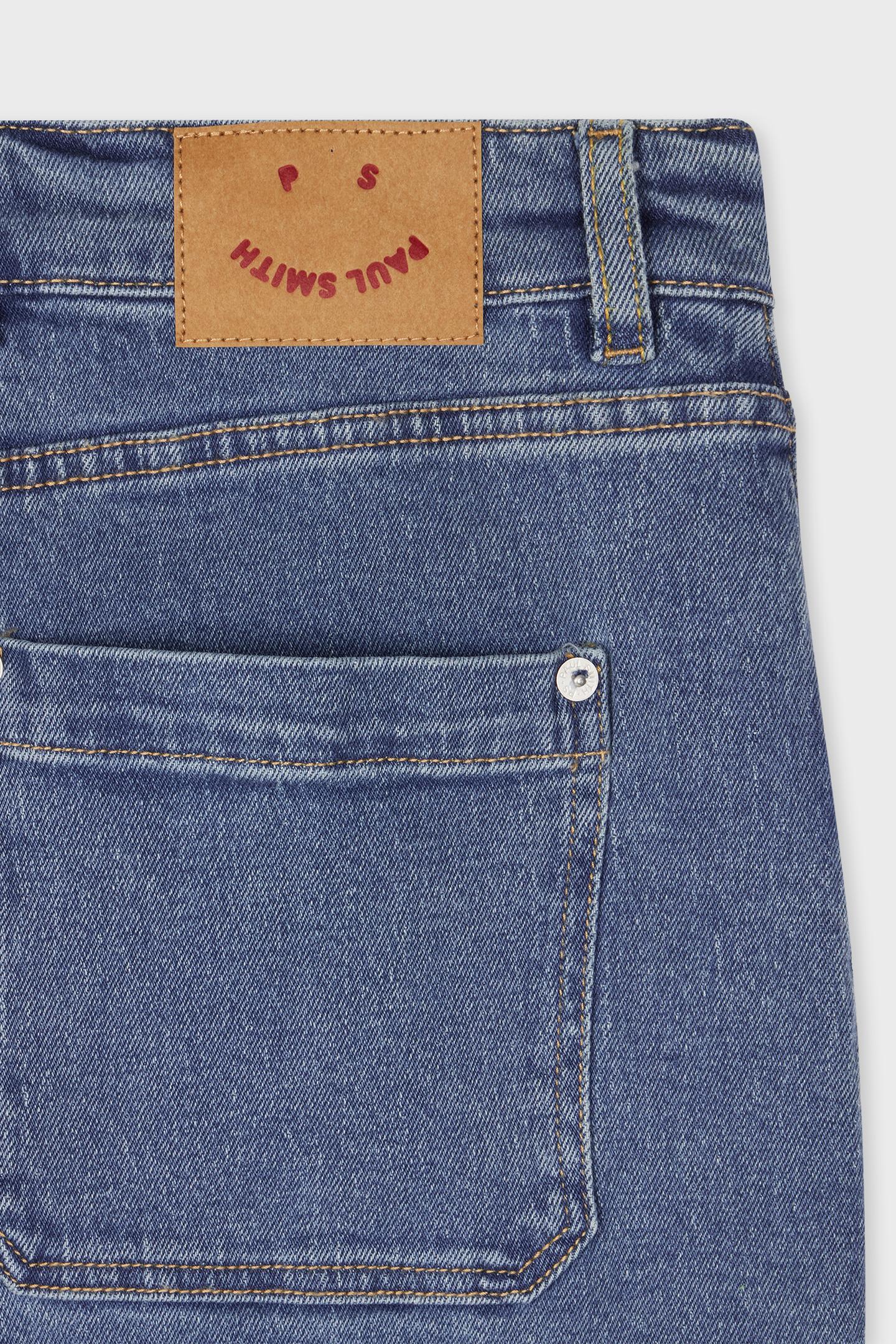WOMENS DENIM MIDI SKIRT MEDIUM BASE 5