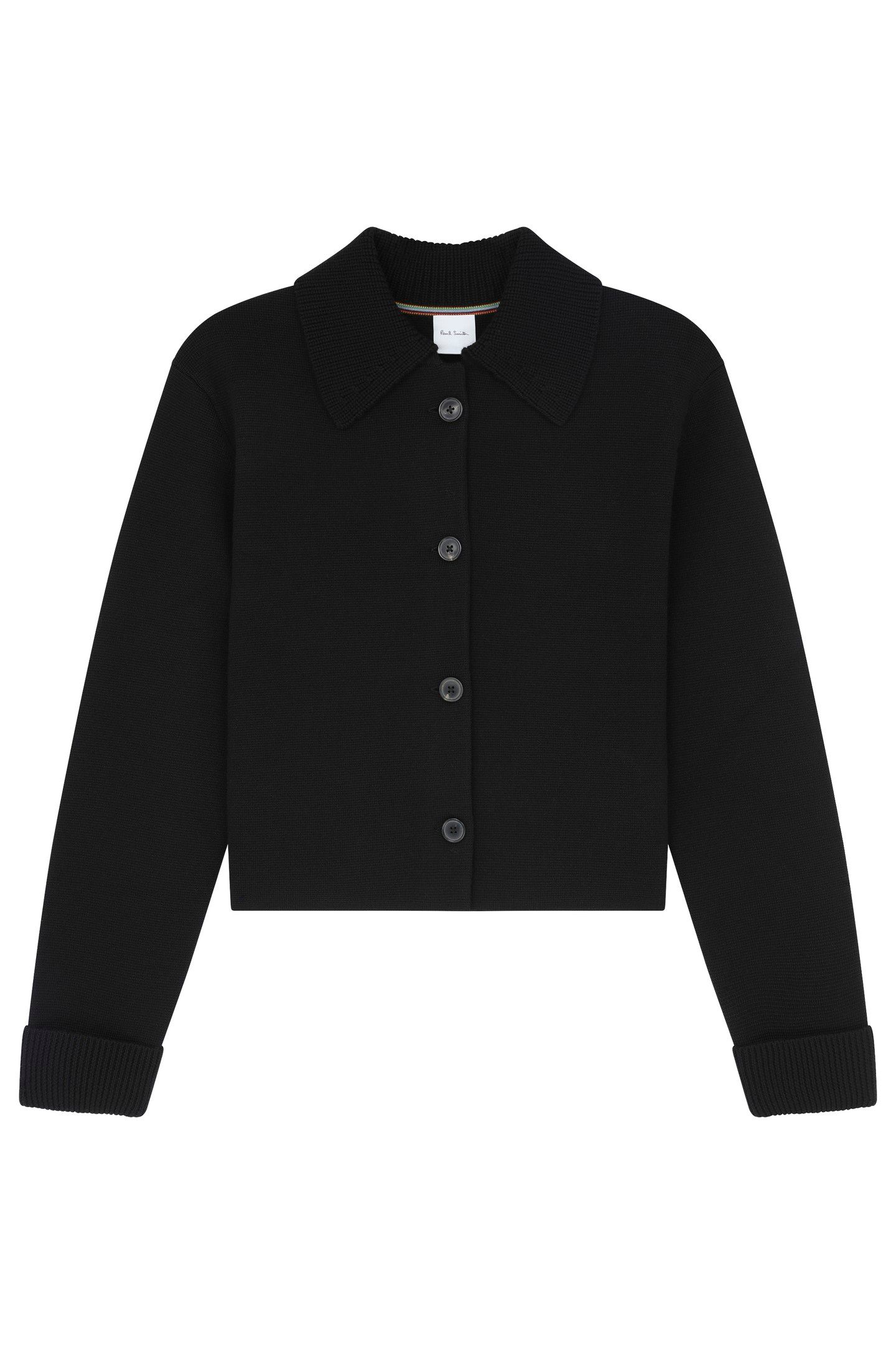 WOMENS KNITTED BLAZER BLACK 5