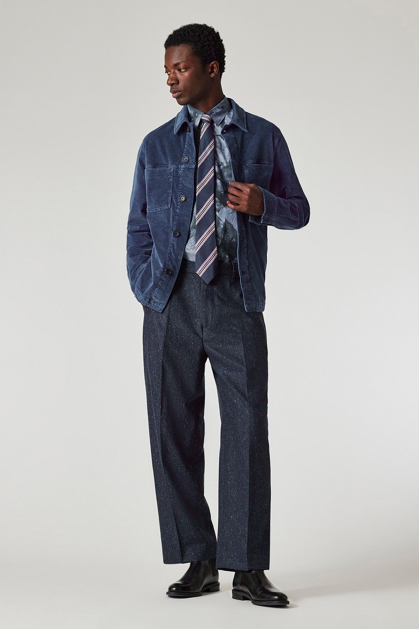 MENS S/C REGULAR FIT SHIRT BLUE 3