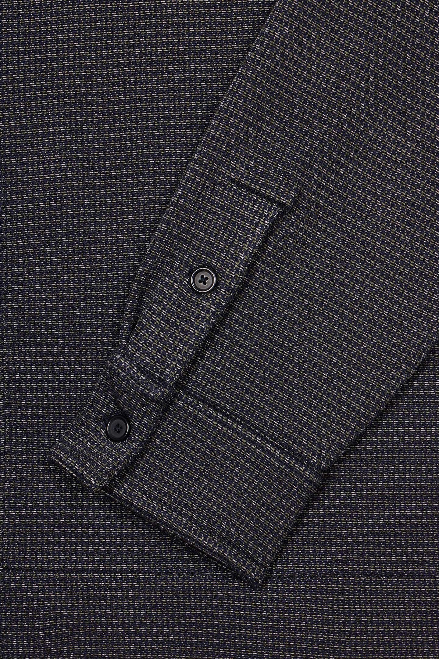 MENS S/C KNITTED SHIRT NAVY 7
