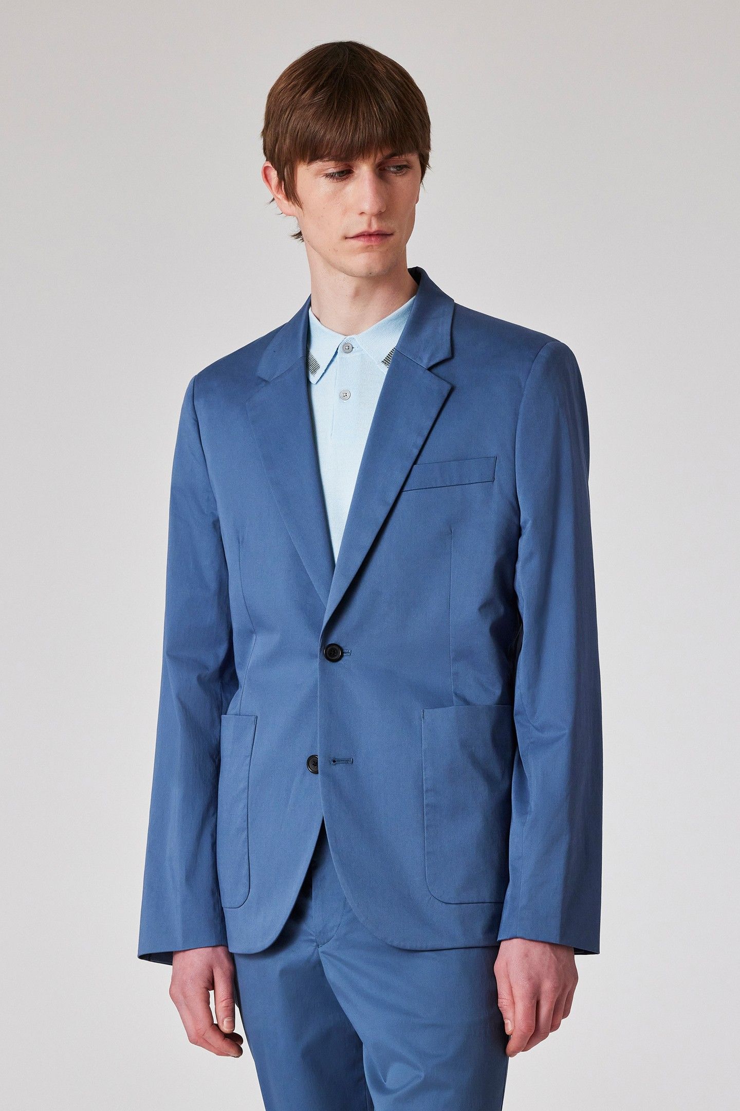 MENS BLAZER BUGGY LINED GREYISH BLUE 1
