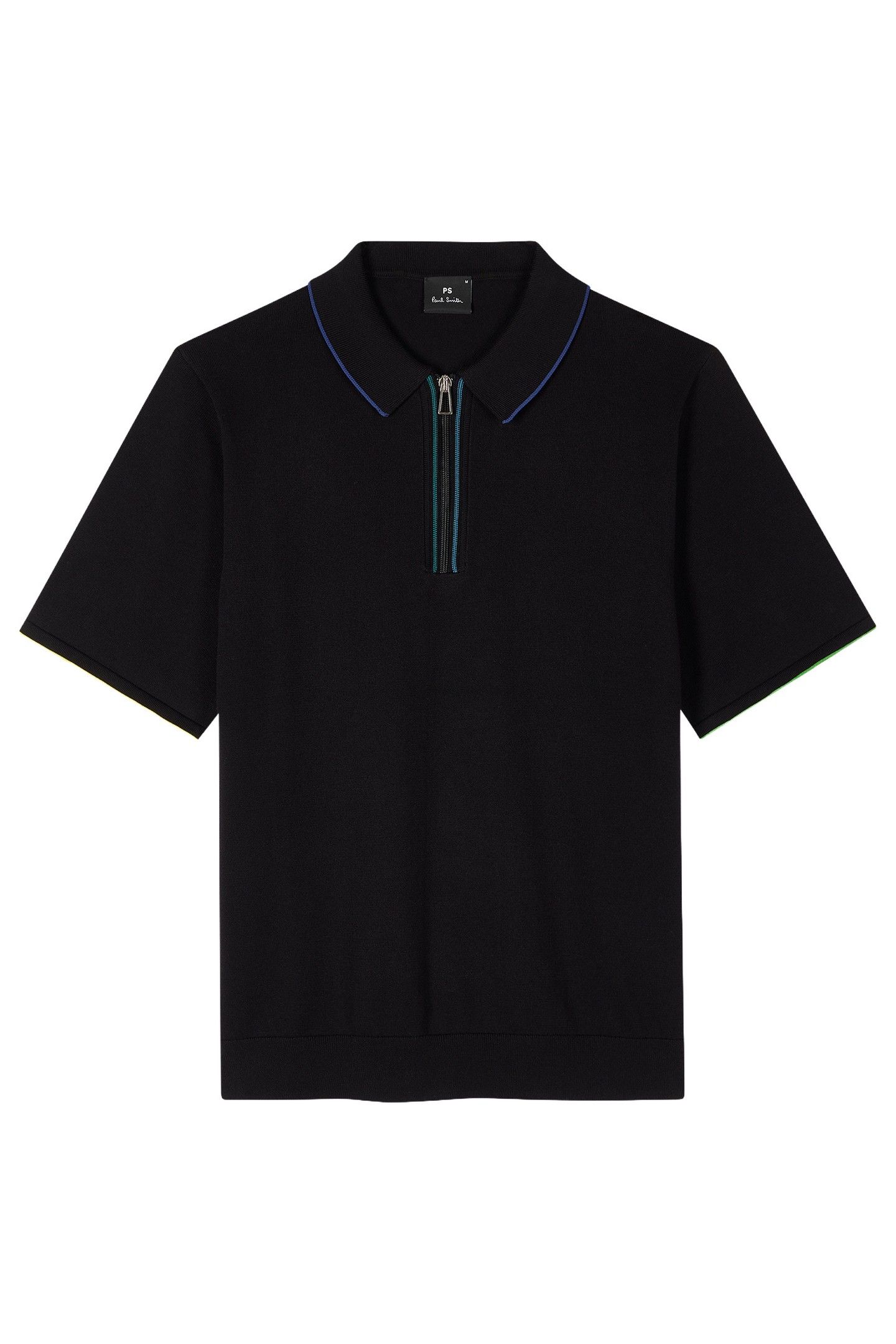 MENS SWEATER SS POLO SHIRT BLACK 3