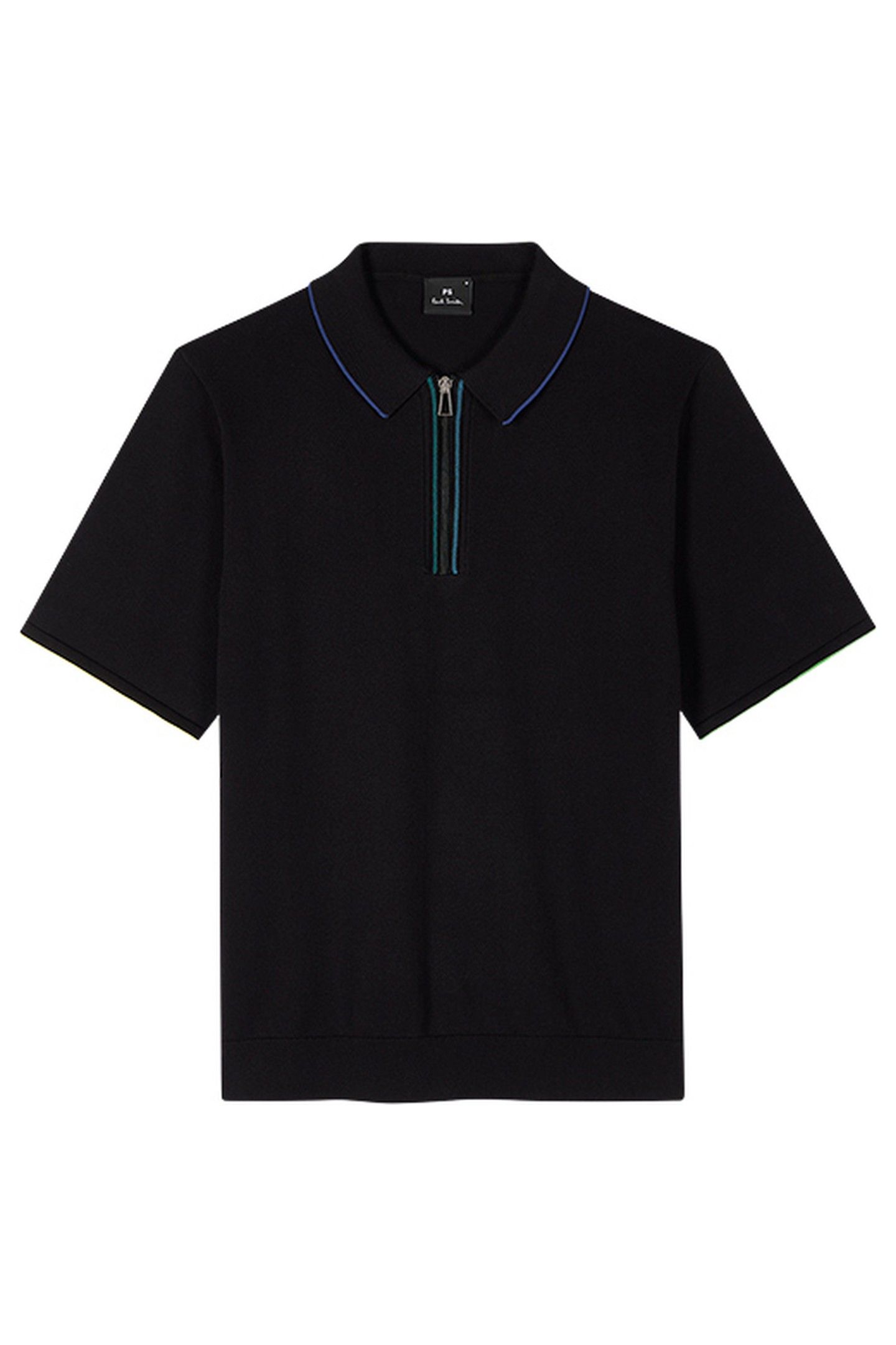 MENS SWEATER SS POLO SHIRT BLACK 5