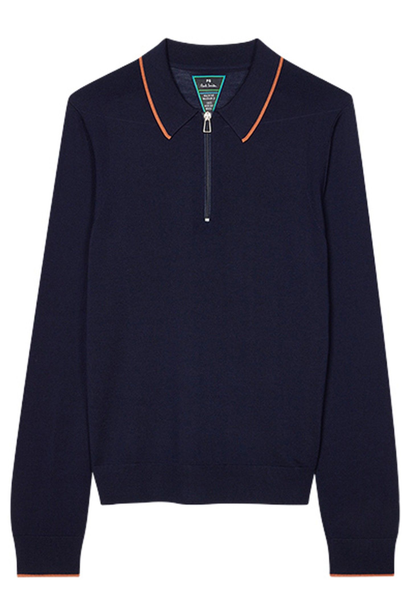 MENS SWEATER LS POLO SHIRT VERY DARK NAVY 2