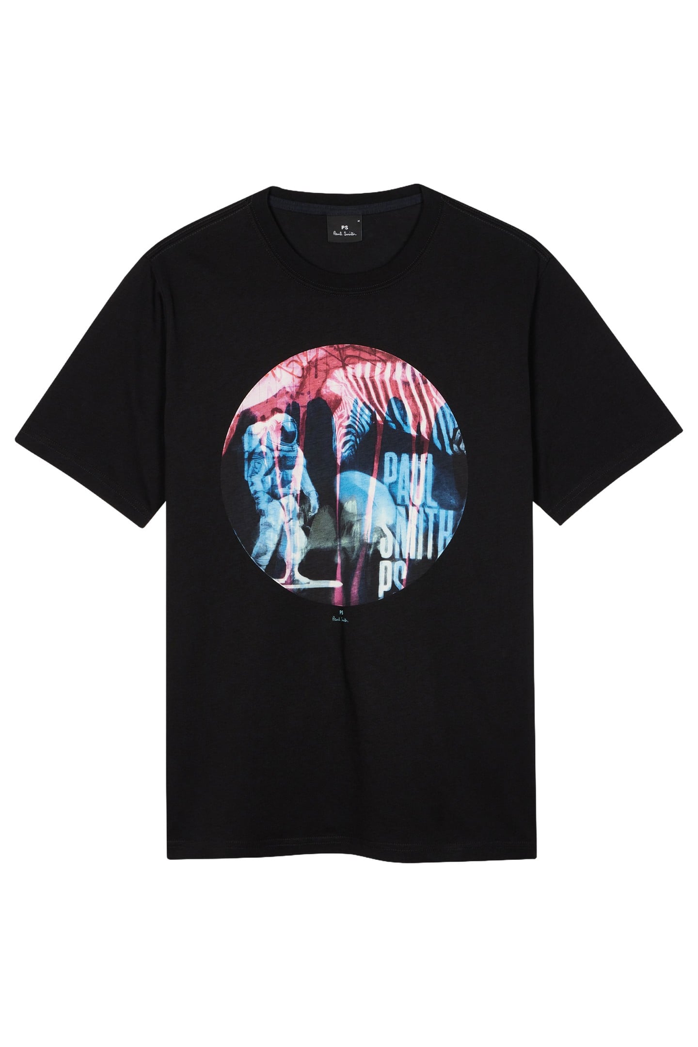 MENS REG FIT SS T SHIRT ASTRONAUT BLACK 1