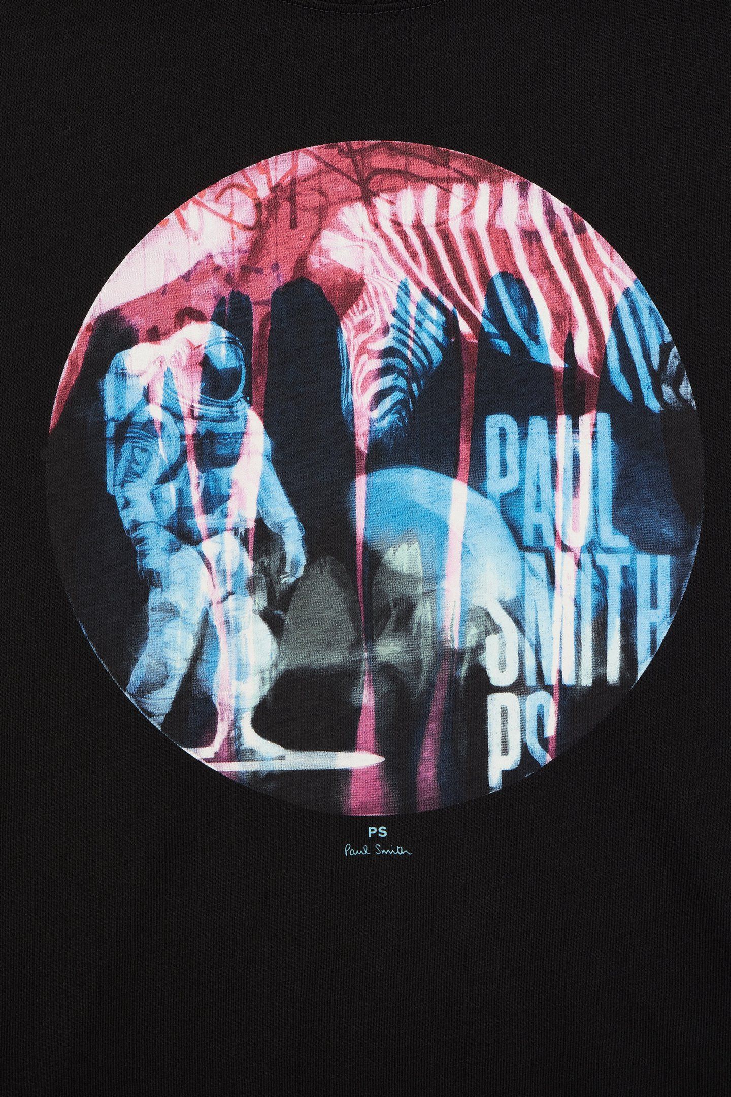 MENS REG FIT SS T SHIRT ASTRONAUT BLACK 2