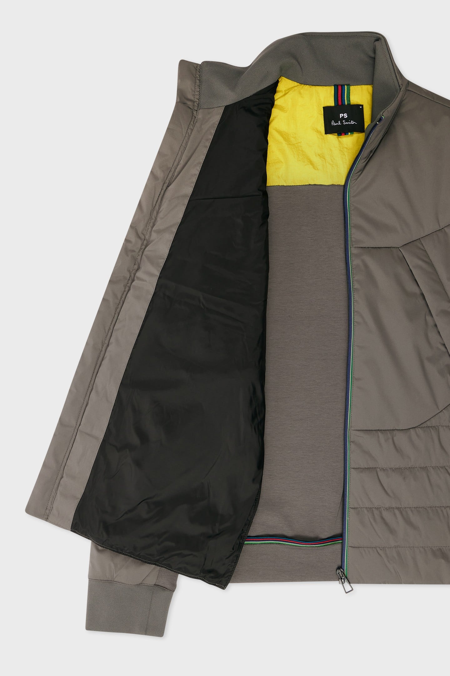 MENS MIXED MEDIA JACKET ANTHRACITE 2