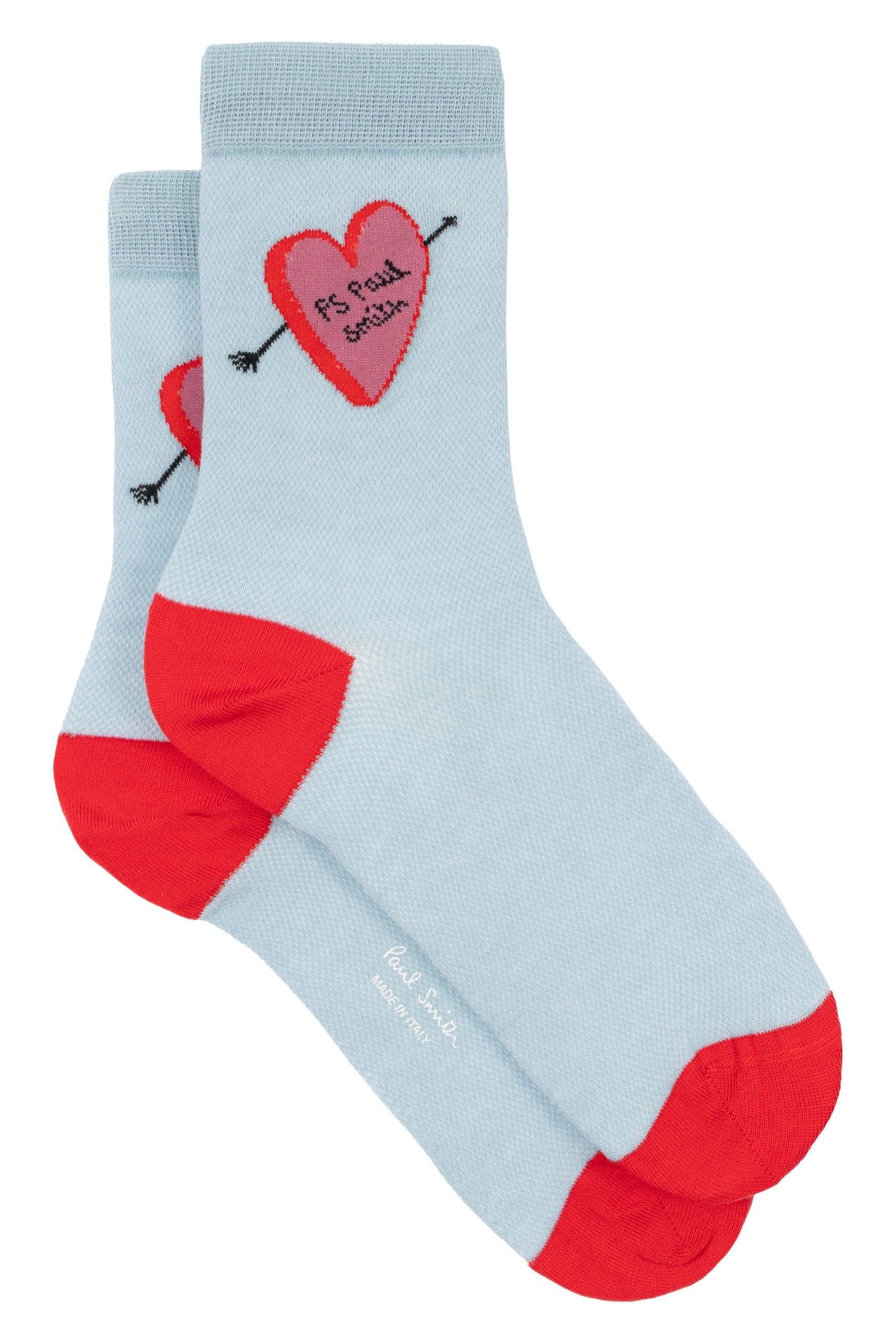 WOMEN SOCK GLINDA HEART AW24 TURQUOISE 1