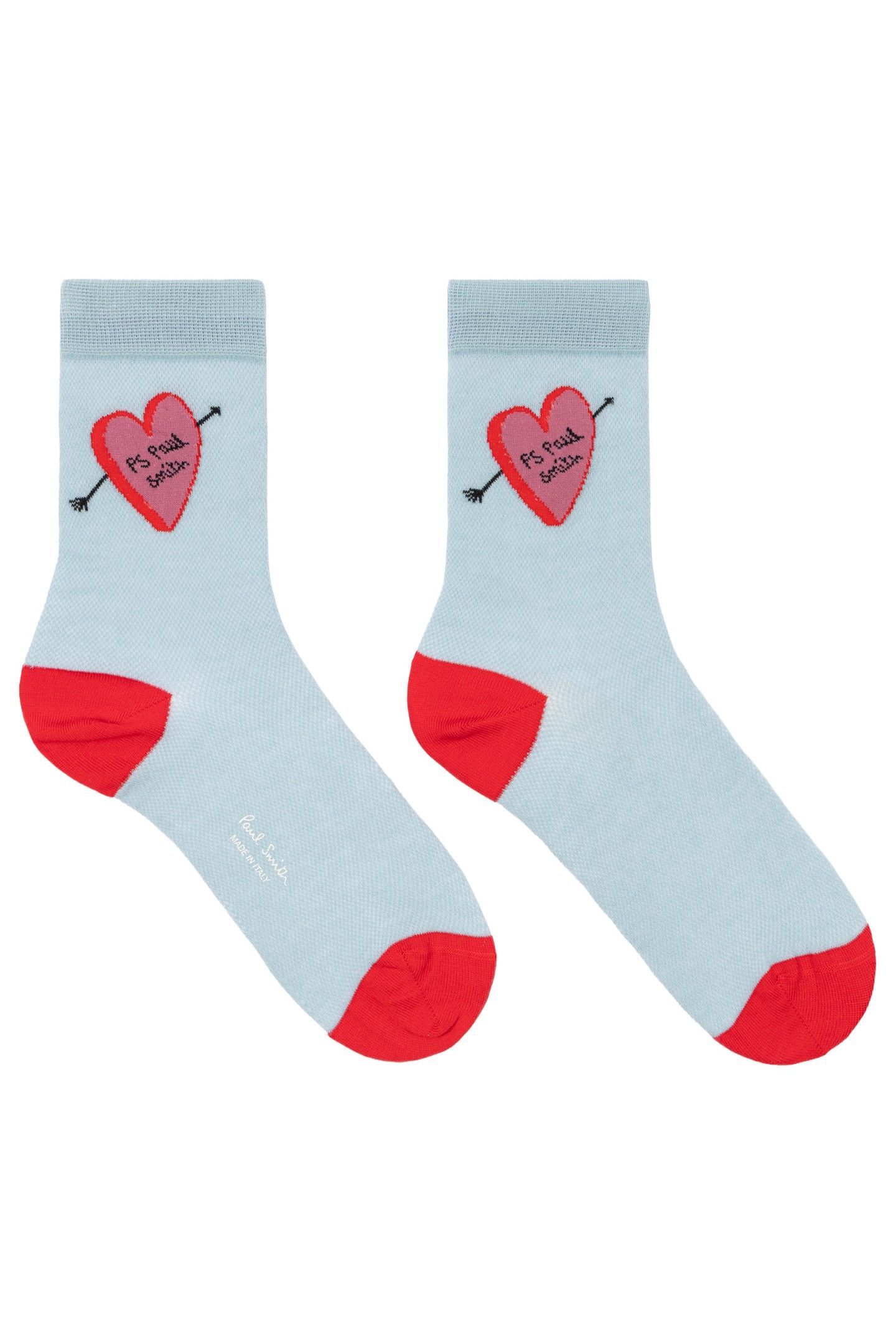WOMEN SOCK GLINDA HEART AW24 TURQUOISE 2